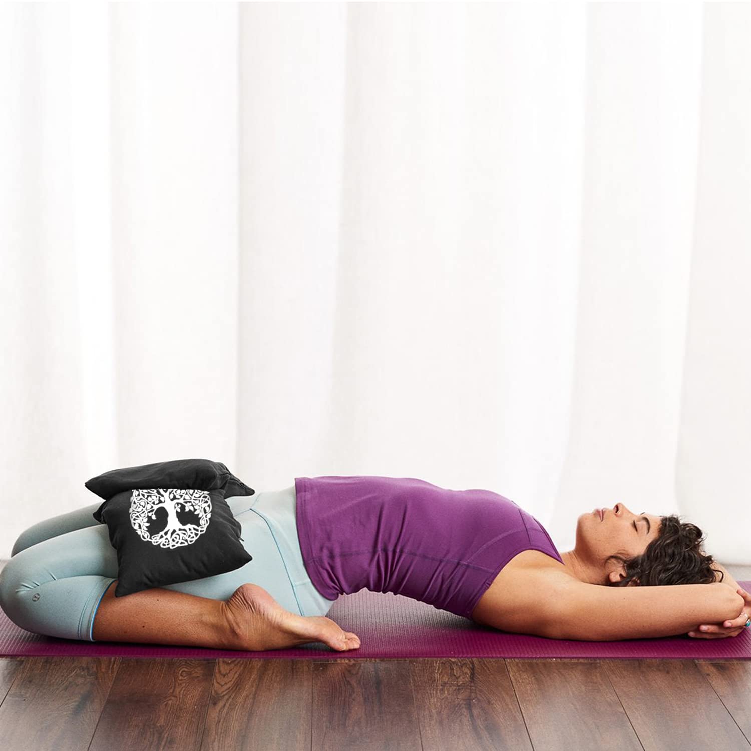 Unfilled Cotton Yoga Sand Bag for Weights & Resistance Training - Perfect for Home Workouts, Yoga, and Fitness Exercises
