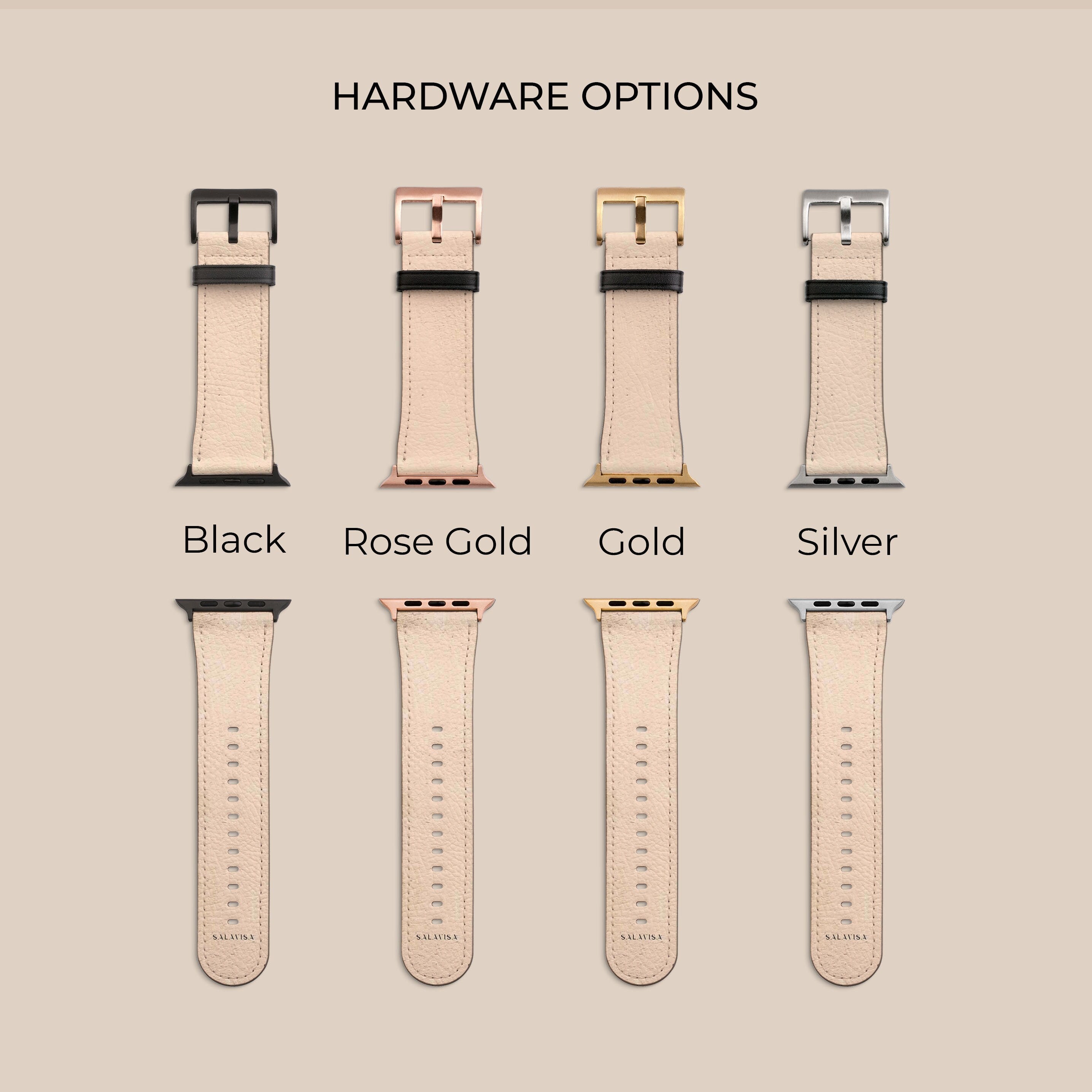 Premium Rose Beige Clay Apple Watch Band - Soft Silicone Replacement Strap for Apple Watch Series 9/8/7/6/SE/5/4/3 - Perfect for Workouts, Running & Everyday Fashion Accessory