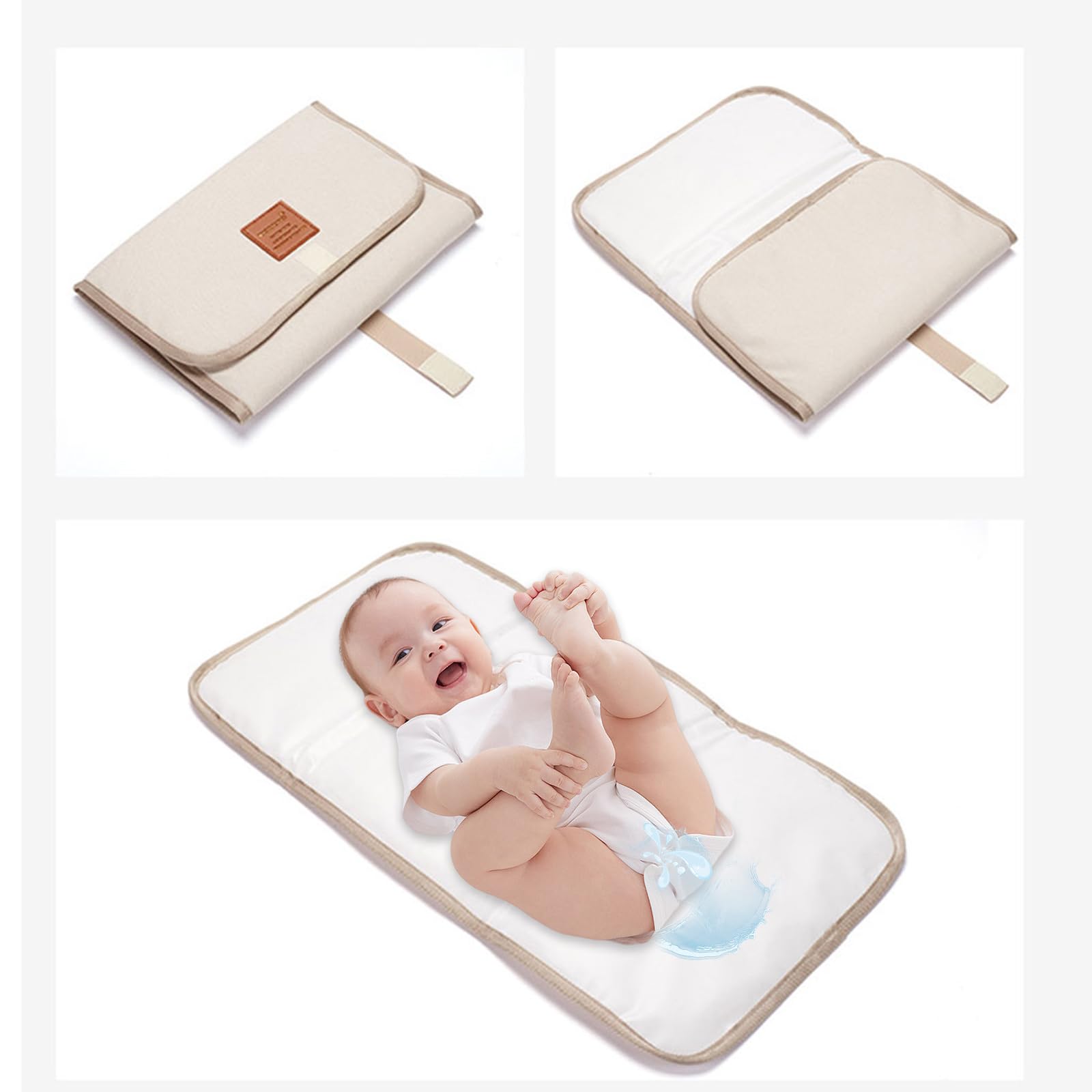 Portable Foldable Waterproof Baby Diaper Changing Pad - Travel Nappy Changing Mat for On-the-Go Parents | Perfect for Nursery, Travel, and Outdoor Use