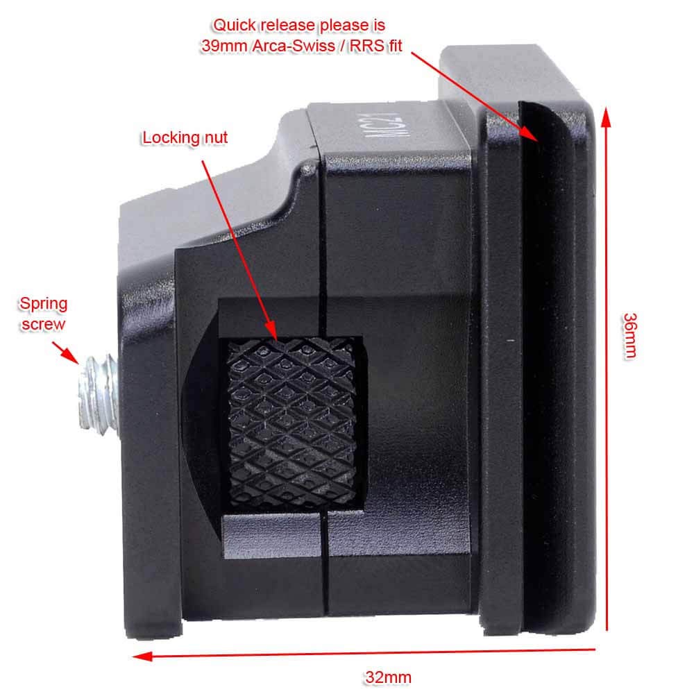 Sigma MC-21 EF-L Mount Converter Compatible Metal Lens Collar Replacement Foot with Arca-Swiss Quick Release Plate - Tripod Mount Ring Base for Sigma Lenses, Durable Lens Support Bracket Holder - Perfect for Photography, Videography, and Outdoor Shooting