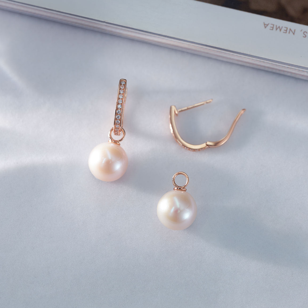 18K Solid Gold Edison Pearl Earrings for Women - Classic Elegant Pearl Jewelry Gift for Birthday, Anniversary & Special Occasions