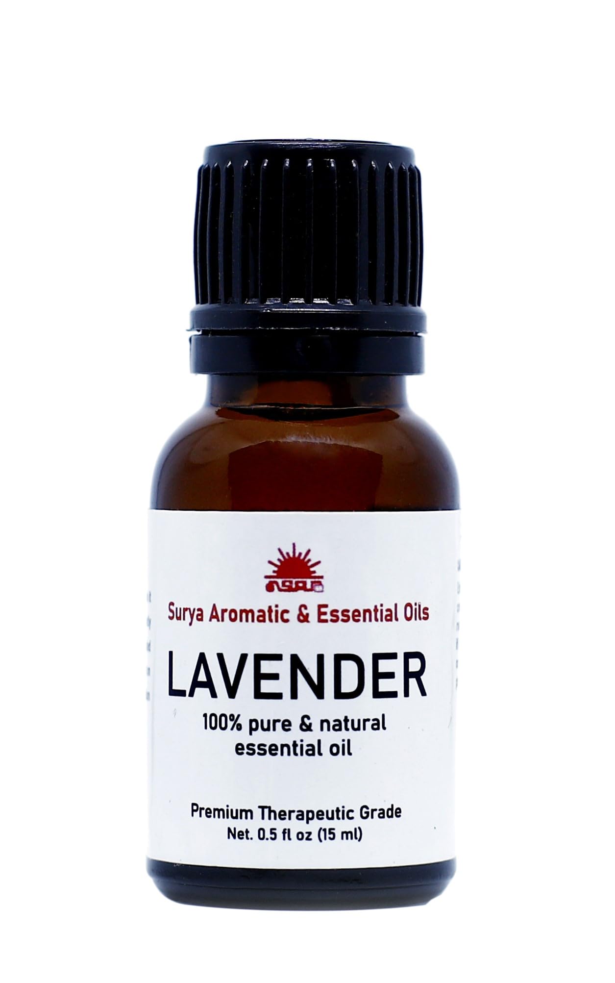 15ml Lavender Essential Oil by Surya - 100% Pure Natural Organic Aromatherapy Oil for Clear Skin & Healthy Hair Care | Calming Soothing Treatment for Face, Scalp & Body | Perfect for Massage, Diffusers & DIY Beauty Products