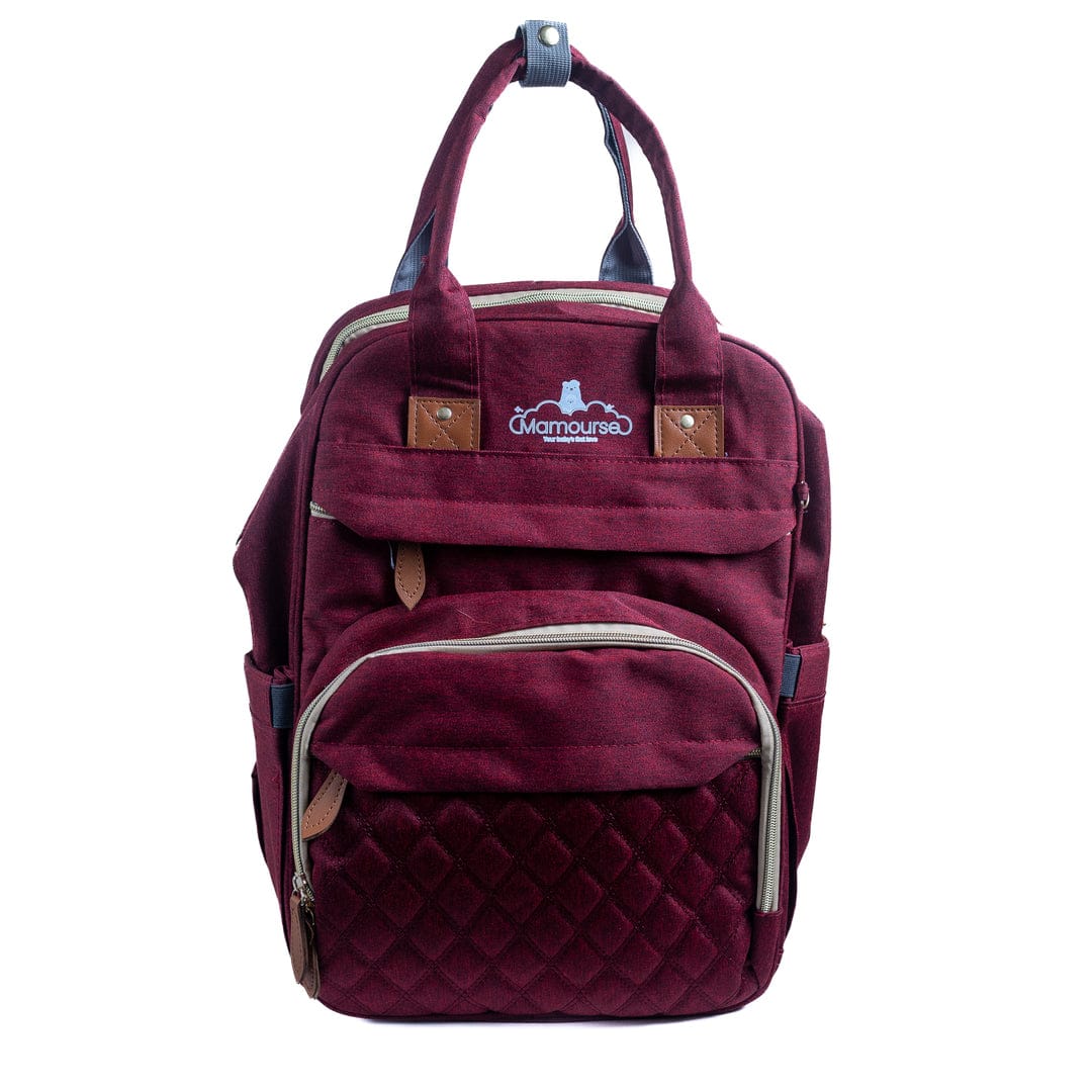 BabyBear Diaper Bag Backpack - Large Insulated Baby Bag with Changing Pad, Stroller Straps & Multiple Pockets for Travel, Daycare & Outings
