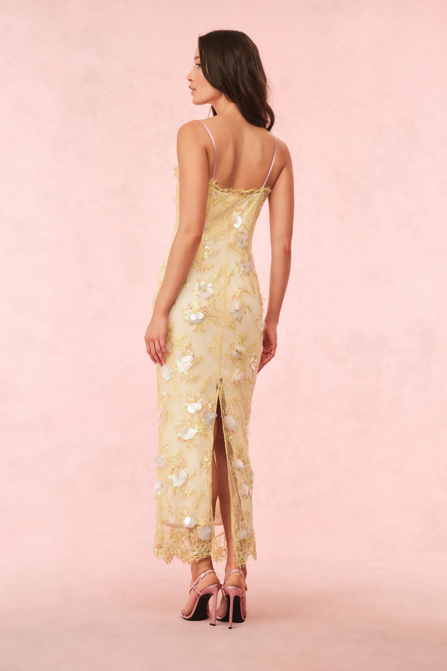 Elegant Embellished Lace Maxi Dress for Women - Formal Evening Gown & Wedding Guest Dress - Perfect for Parties, Prom, and Special Occasions