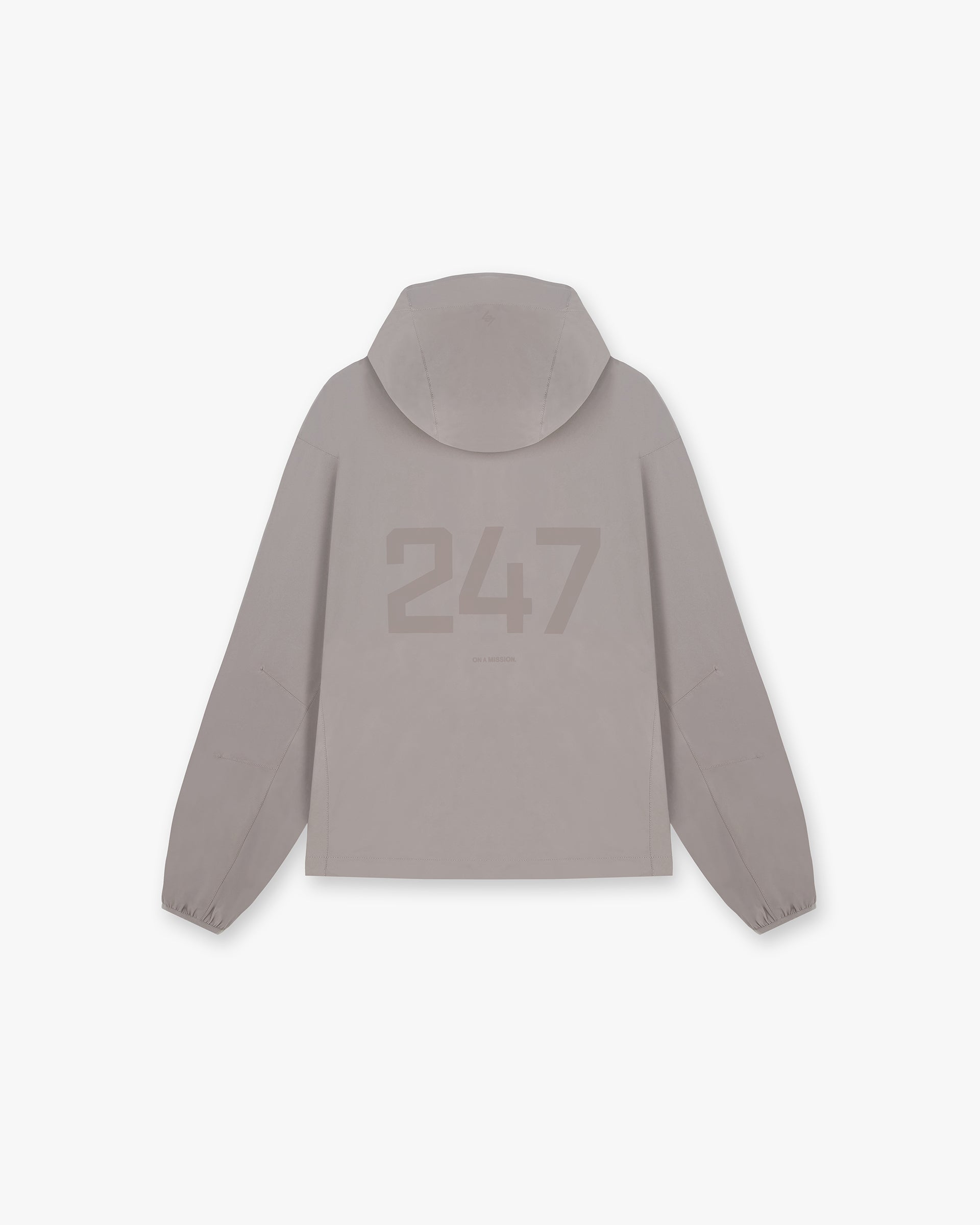 247 Hooded Training Jacket for Men & Women - Lightweight Cinder Grey Workout Jacket with Zipper Pockets - Perfect for Gym, Running & Outdoor Sports