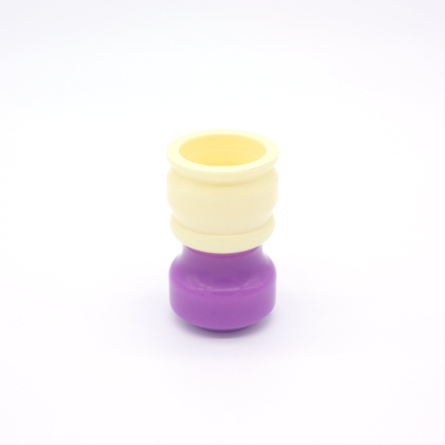 Premium Ivory & Purple Shaving Brush Handle - Fits 26mm & 28mm Knots - Perfect for Wet Shaving & Grooming Kits - Luxury Shaving Accessory for Men's Beard Care Routine