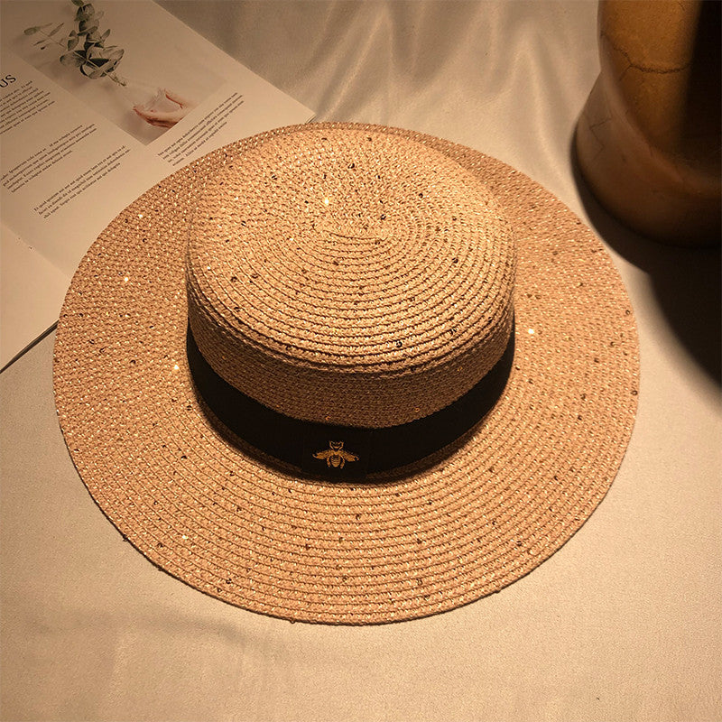 Stylish Women's Straw Hat for Summer - Wide Brim Beach Hat for Sun Protection - Perfect for Vacations, Poolside, and Outdoor Activities