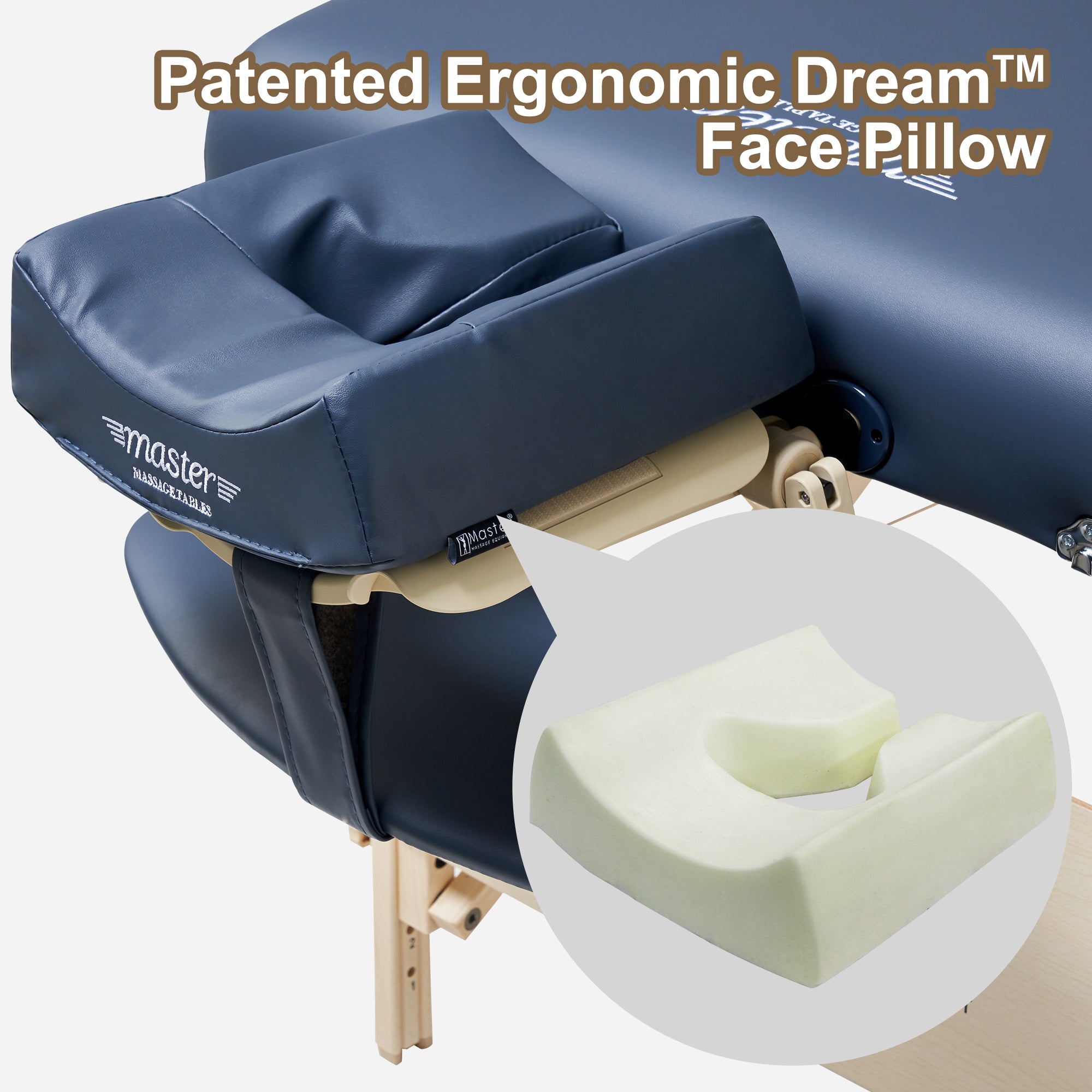 MusicMaster Bluetooth Music Massage Pillow with High Fidelity Sound & Ergonomic Dream Face Cushion - Royal Blue - Perfect for Relaxation, Meditation, Travel & Home Use