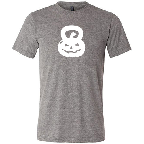CVG Unisex Pumpkin Kettlebell Workout Shirt - Gym, CrossFit & Halloween Fitness Apparel