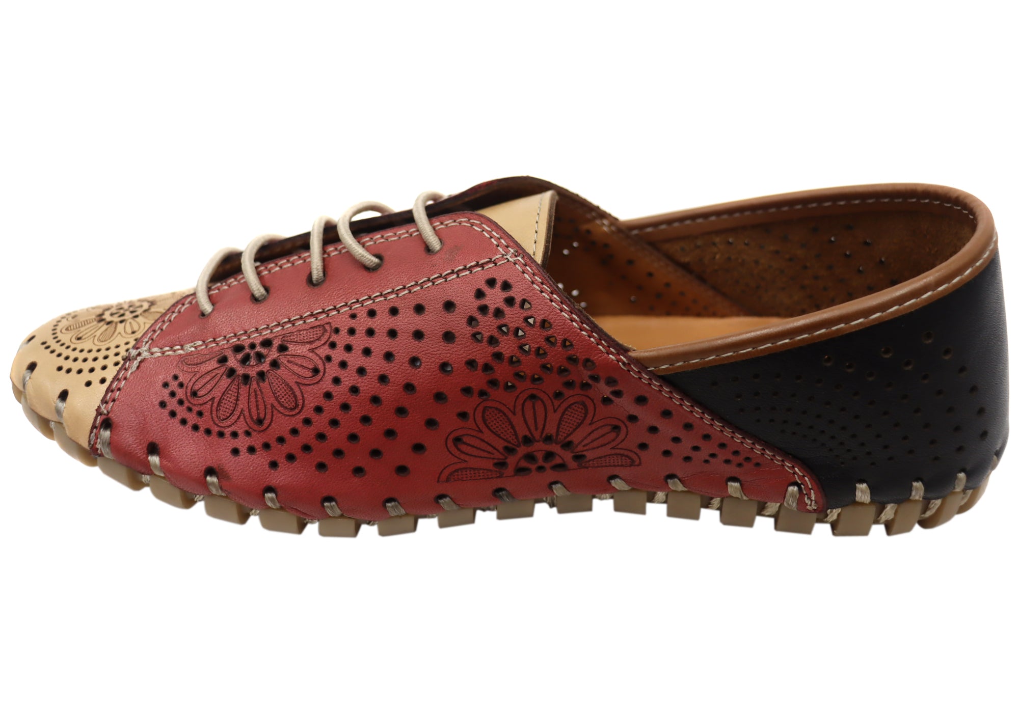 Orizonte Charmaine Women's Comfortable Leather Shoes - European Style for Walking, Work & Casual Wear