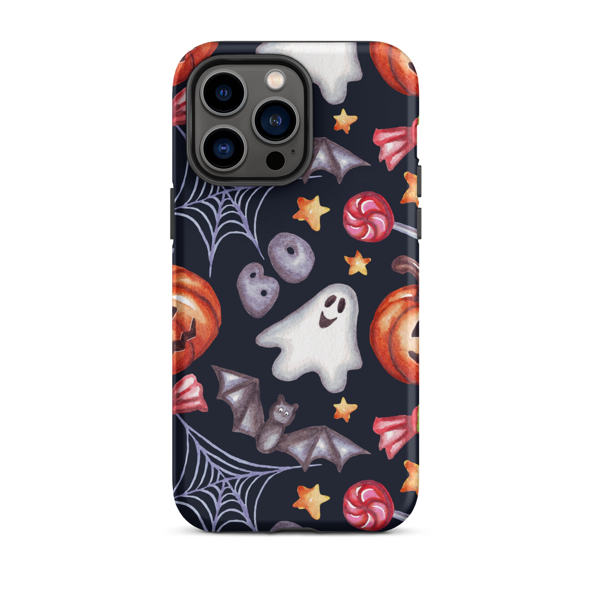 Premium Spooky Charm iPhone Case - Cute & Durable Protective Cover for iPhone 13/14/15, Perfect for Halloween, Parties & Everyday Use
