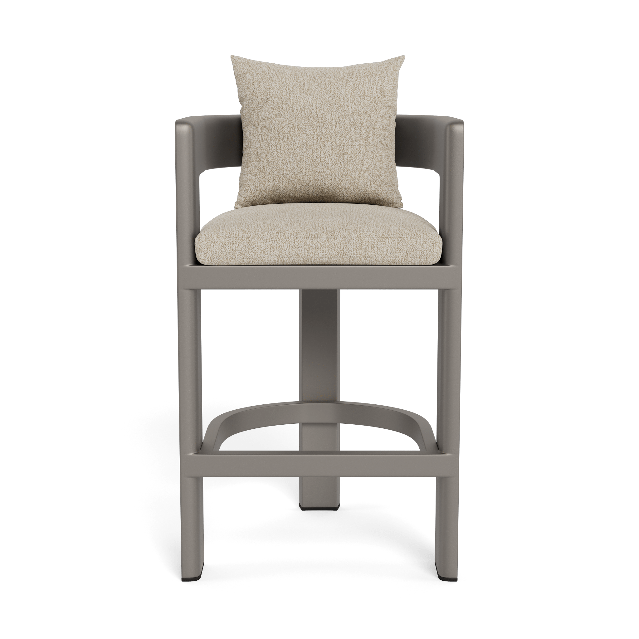 Victoria Aluminum Bar Stool - Adjustable Height Modern Kitchen Counter Stool with Padded Seat - Perfect for Home Bar, Kitchen Island & Dining Room Decor