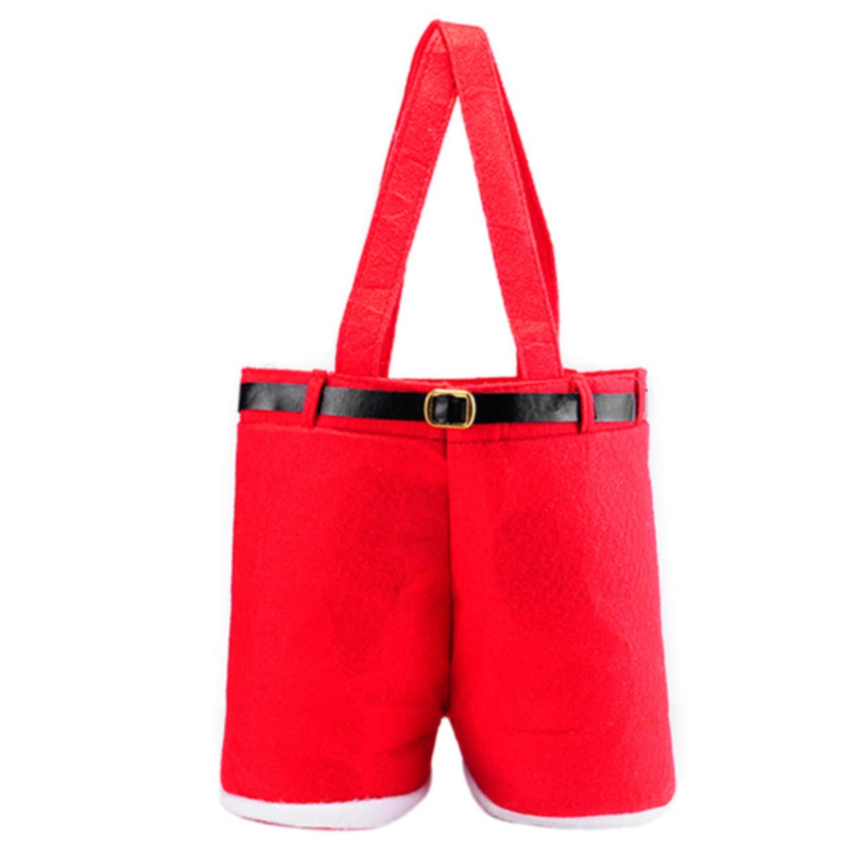 Santa Pants Style Christmas Gift Bags - Large Holiday Treat Bags for Kids, Candy Bags for Christmas, Weddings & New Year Celebrations - Perfect for Party Favors & Stocking Stuffers