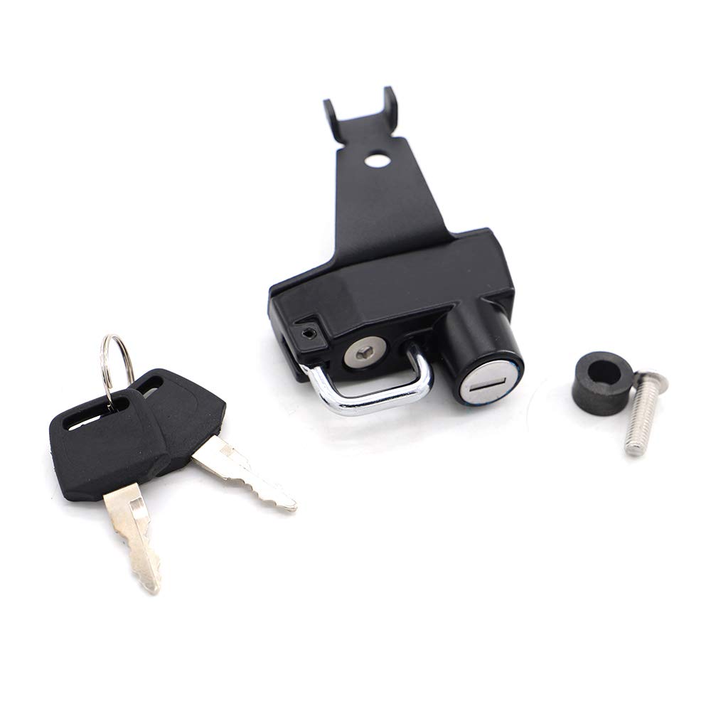 Anti-Theft Motorcycle Helmet Lock - Secure Helmet Security Cable Lock Compatible with Kawasaki Z125/Pro 2016-2023 Models (Black) - Perfect for Parking, Commuting & Road Trips