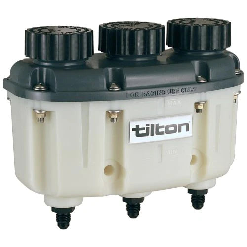 Tilton Brake and Clutch Fluid Reservoir - High-Performance Aluminum Master Cylinder Reservoir for Racing, Off-Road & Custom Cars - Perfect for Track Days, Drifting & Automotive Upgrades