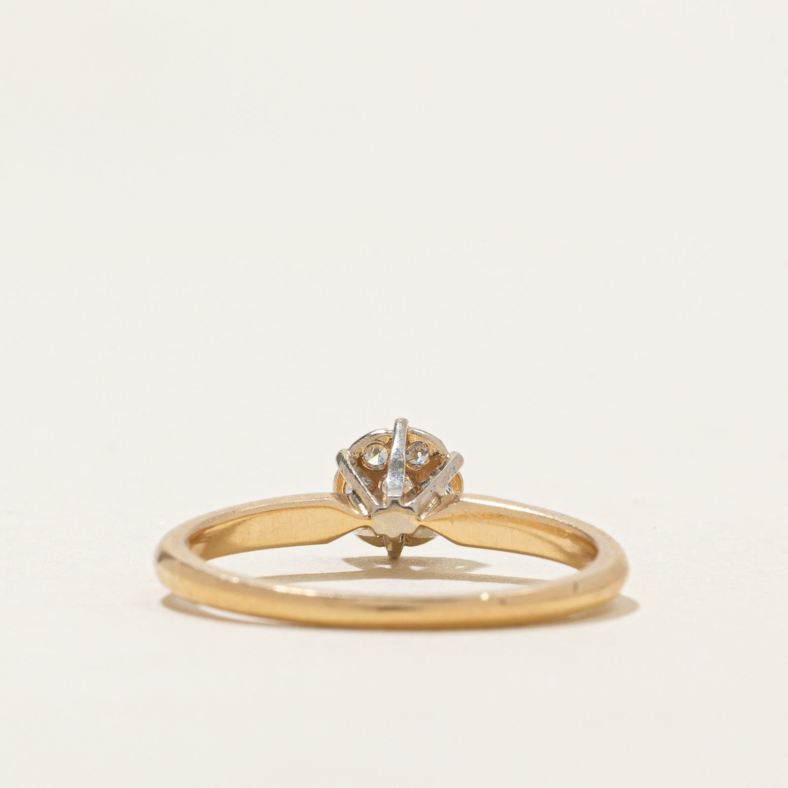 0.12ctw High Set Diamond Cluster Ring - Size 6 | Elegant Wedding, Engagement & Anniversary Jewelry Gift for Women