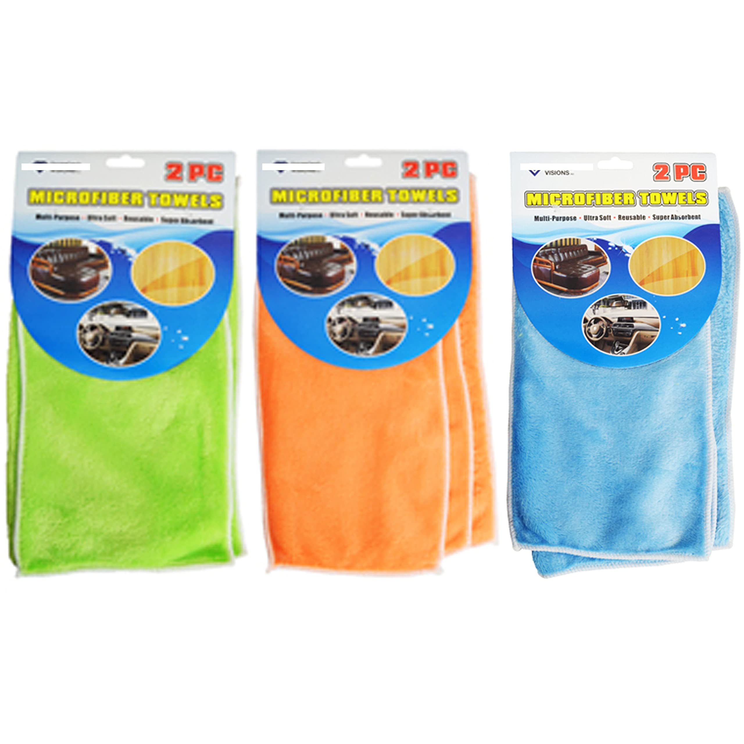 2 Pack Ultra Soft Microfiber Cleaning Cloths - 13