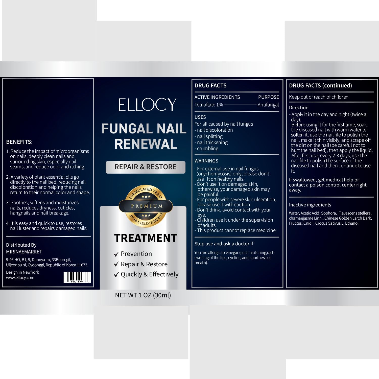 Extra Strength Toenail Fungus Treatment - Repair Damaged Nails & Fight Fungal Infections | Nail Repair Liquid 30ml | Ideal for Athletes, Swimmers & Active Lifestyles