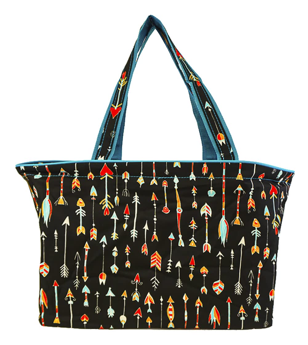 Jenzys Beach Tote Bag - Large Waterproof Sandproof Beach Bag with Zipper - Perfect for Pool, Vacation, Travel & Shopping