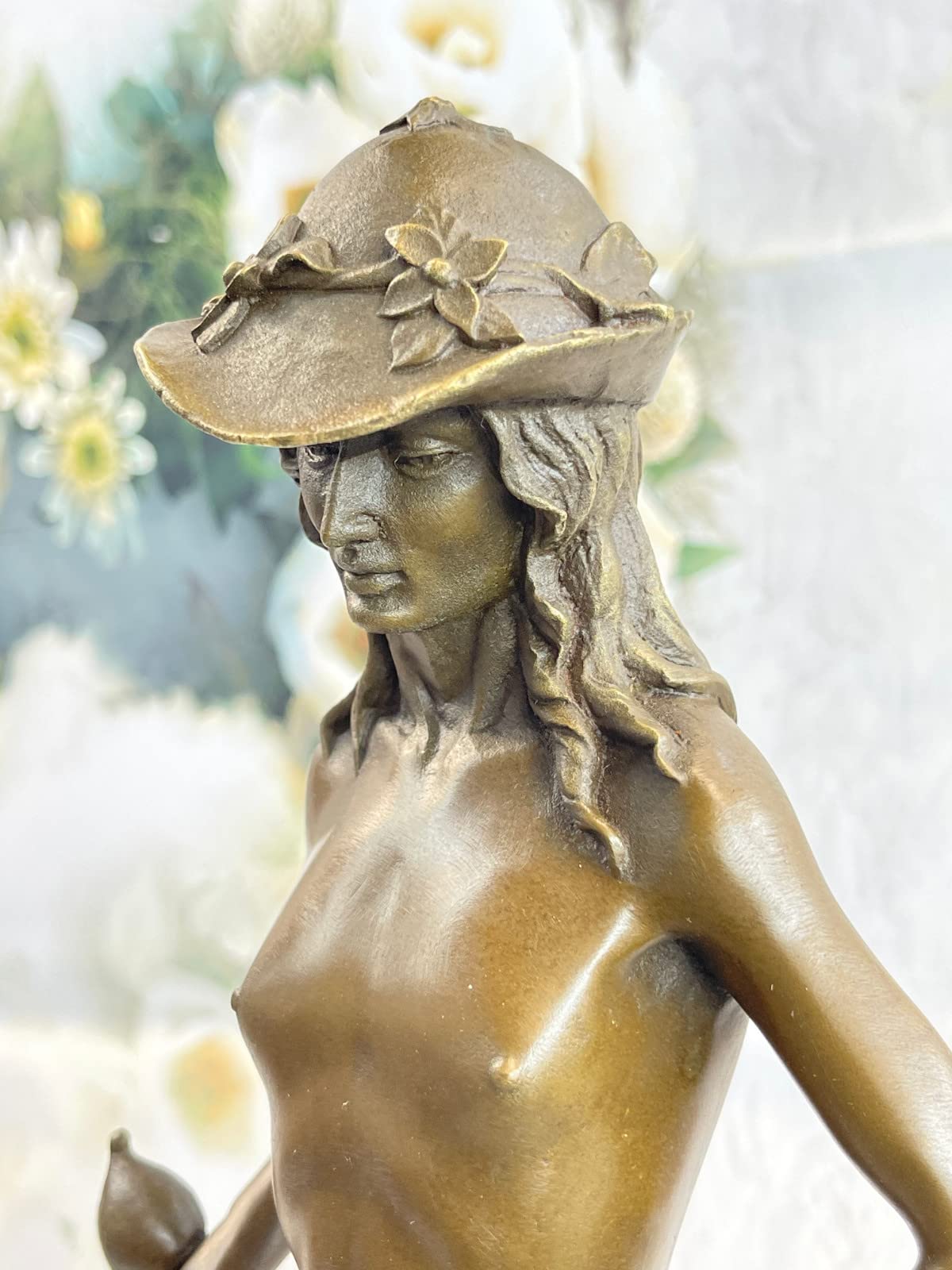 Statue of David by Donatello - 100% Solid Bronze Sculpture for Home & Office Decor | Renaissance Art, Italian Masterpiece, Elegant Gift for Art Lovers
