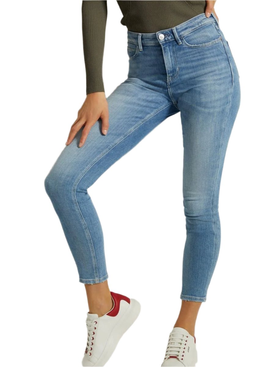 Vintage 1981 High Rise Skinny Jeans for Women - Carrie Light Wash Distressed Denim Pants | Retro Fashion, Casual Wear & Everyday Outfits