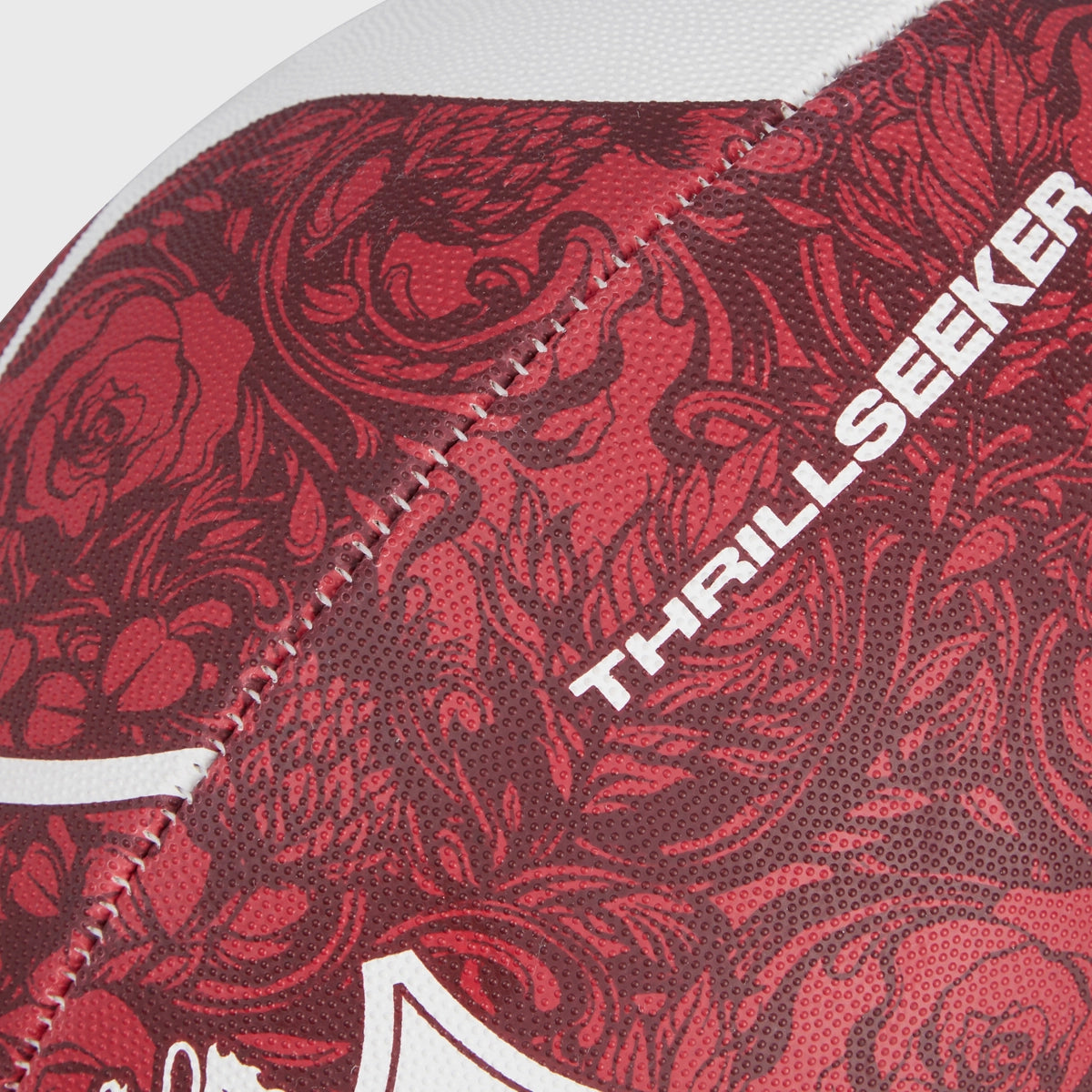 Canterbury British & Irish Lions Thrillseeker Rugby Ball - Official Match Size Red Rugby Ball for Training & Games - Perfect for Rugby Fans, Supporters & Players