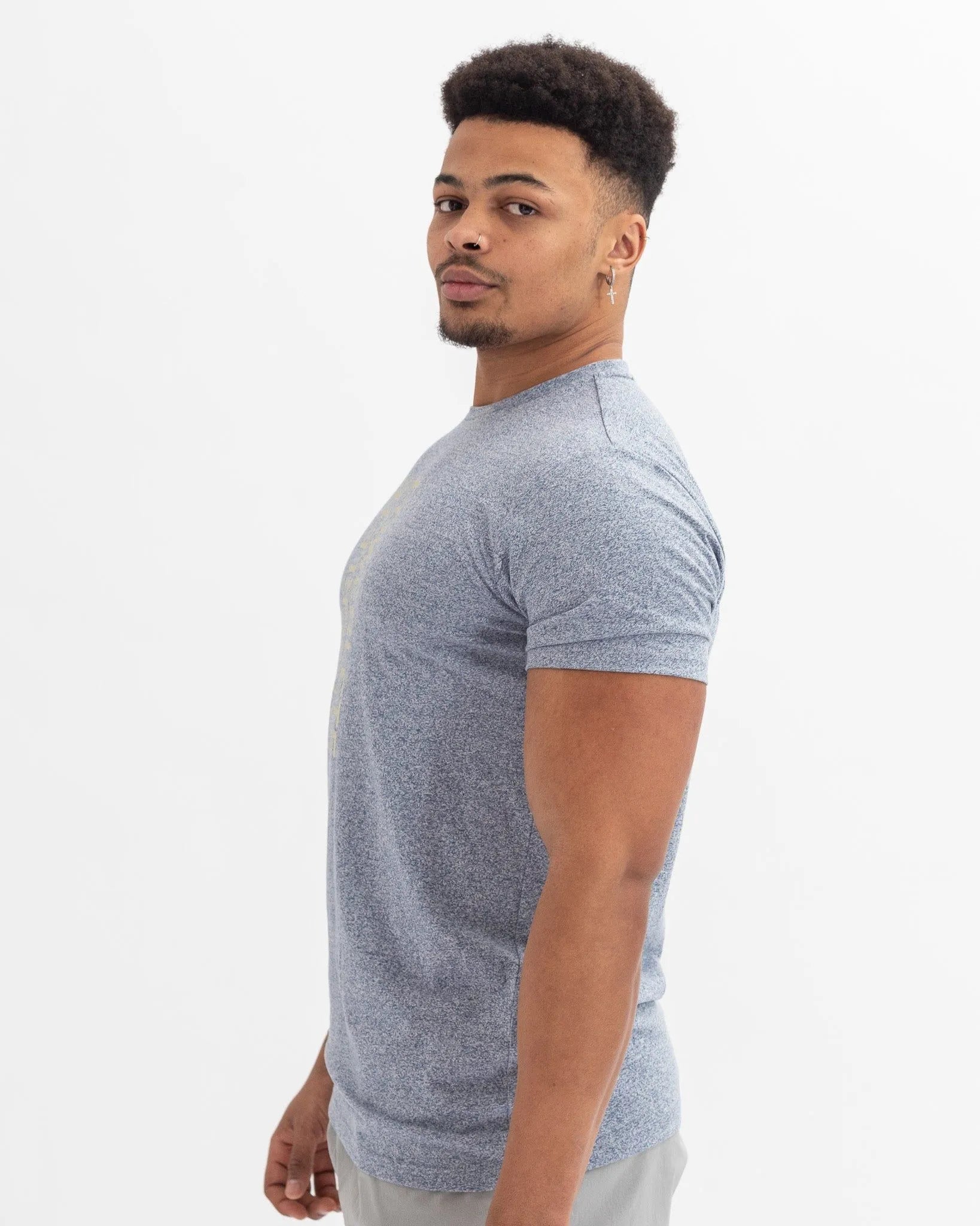 Powerlete Evolve Men's T-Shirt - Comfortable Sky Blue Cotton Tee for Casual Wear, Gym & Everyday Outfits