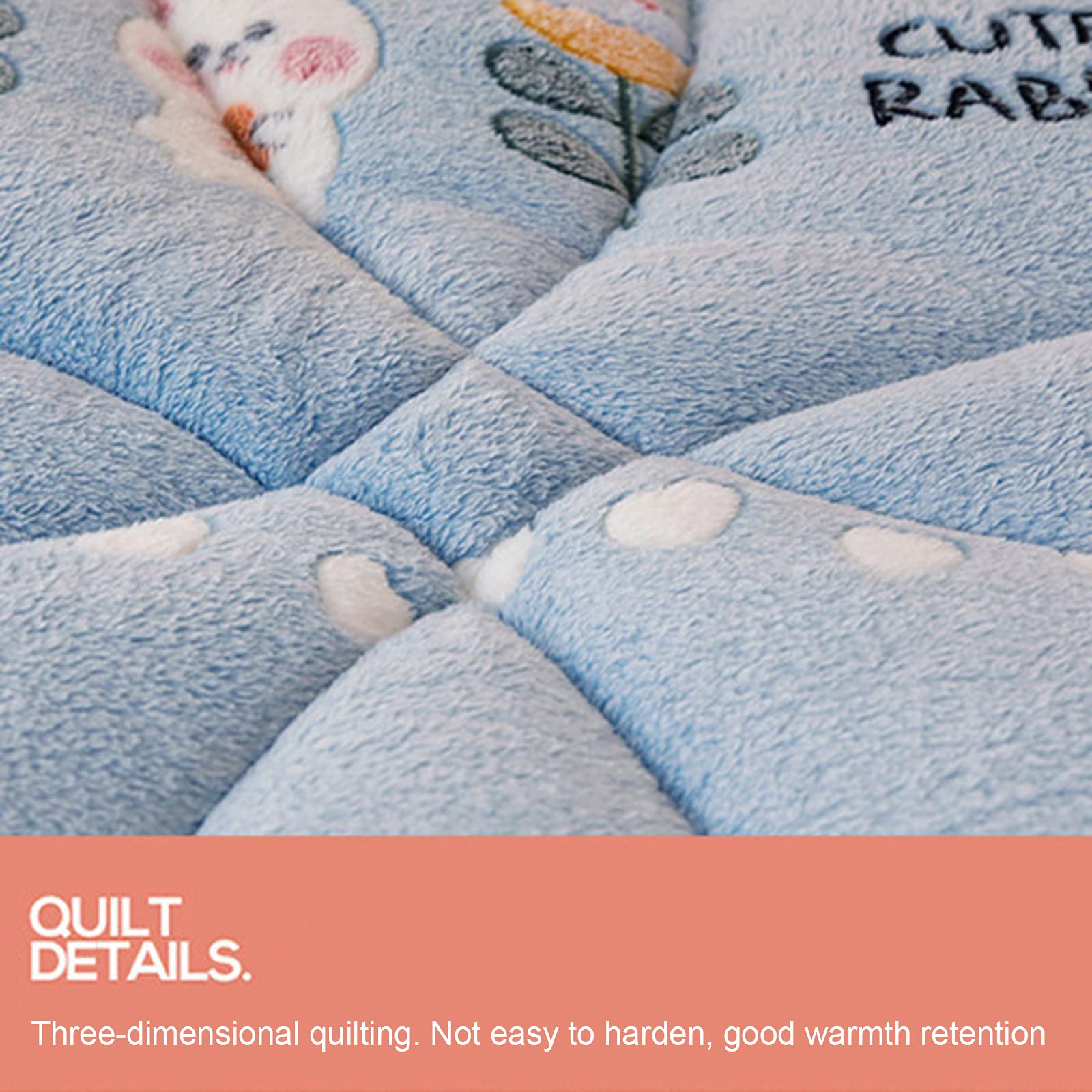 All-Season Quilted Cotton Duvet Insert - Twin Size Winter Comforter (180x220cm, 4kg) | Soft & Warm Thickened Lamb Cashmere Blanket for Bedding | Perfect for Cold Weather, Guest Rooms & Cozy Nights