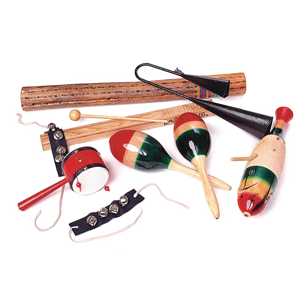 World Music Rhythm Instrument Set for Kids - Percussion Toys for Classroom, Band & Home Play - Educational Musical Instruments for Toddlers & Children