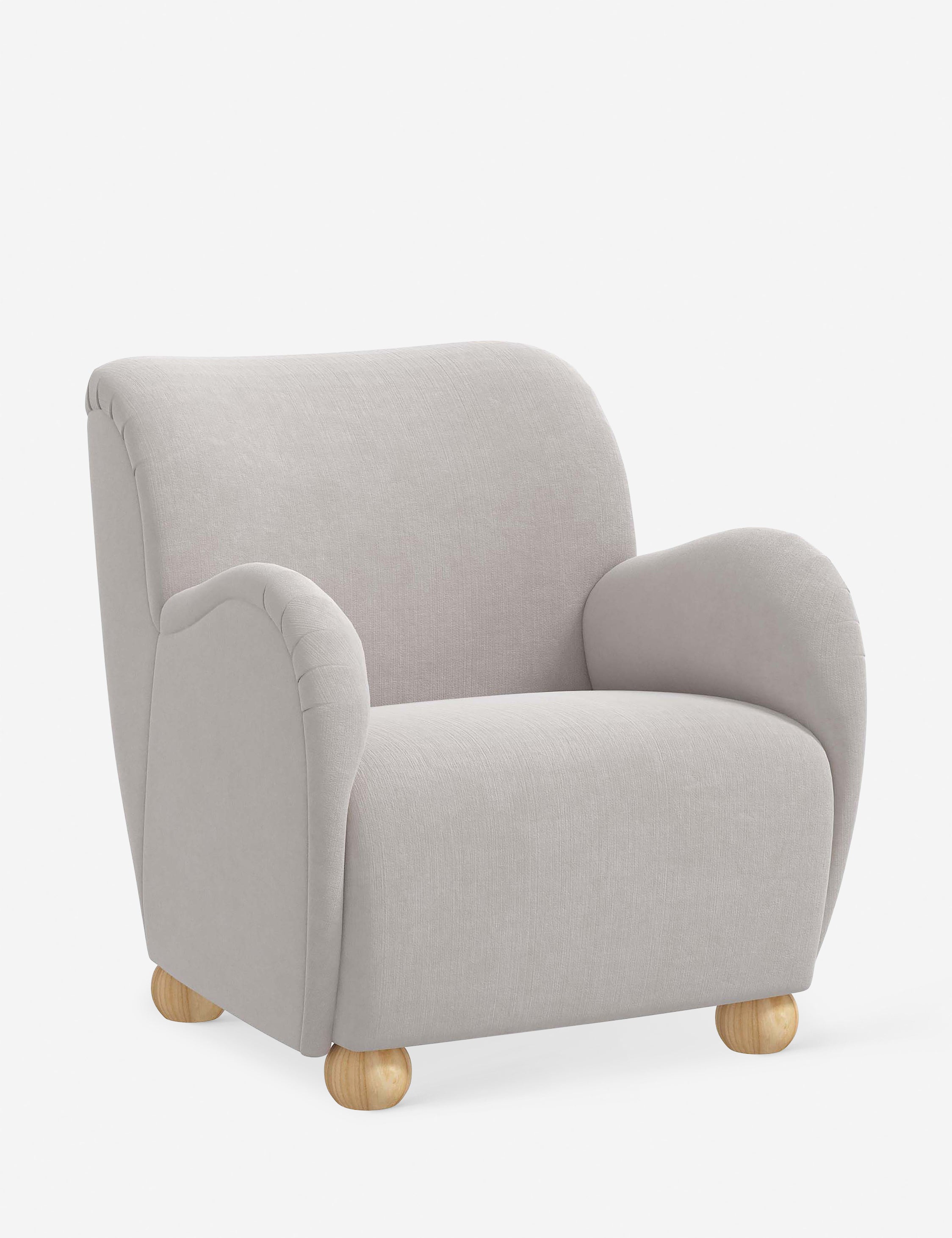 Baird Accent Chair - Modern Upholstered Lounge Chair for Living Room, Bedroom & Office - Stylish Comfortable Reading Chair with Wooden Legs - Perfect for Relaxing, Reading & Decorating Your Home
