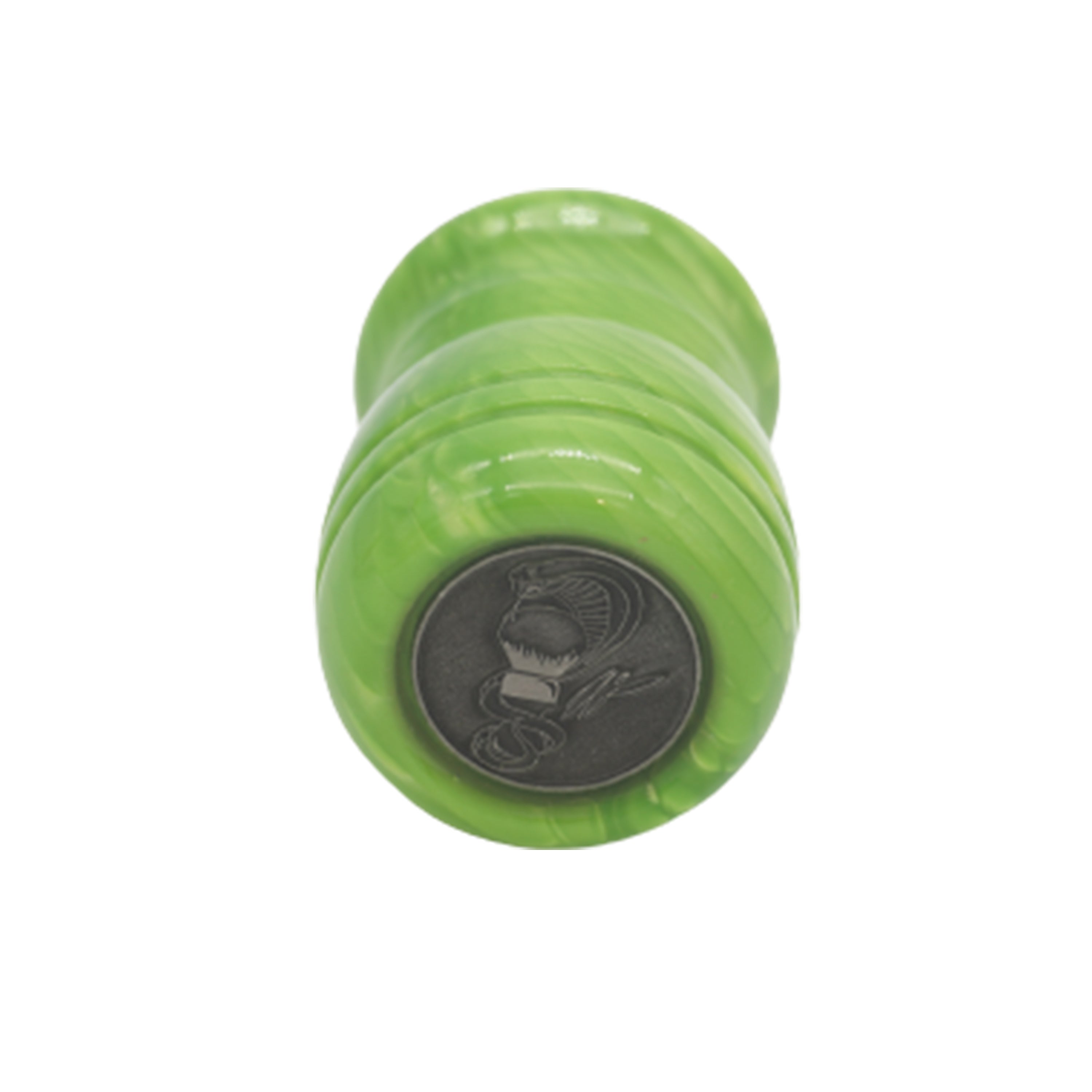Premium Green Snakeskin Handmade Shaving Brush Handle - Fits 24mm & 26mm Knots - Perfect for Wet Shaving & Grooming Gifts for Men