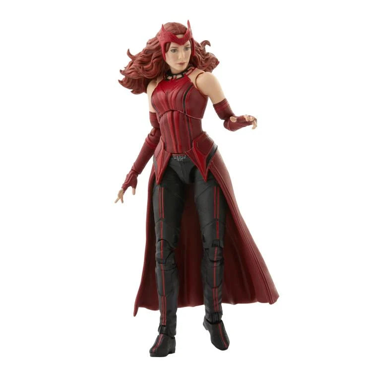 WandaVision Marvel Legends Scarlet Witch Action Figure (Captain America Flight Gear BAF) - Collectible Toy for Marvel Fans & Display