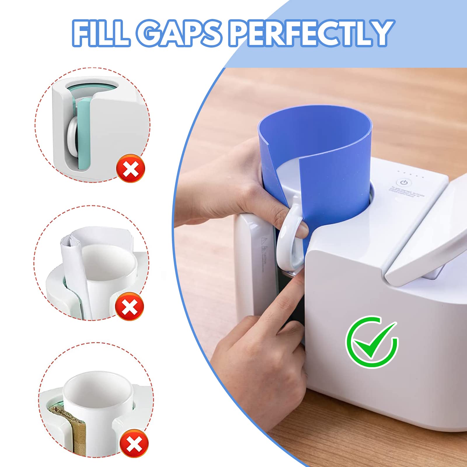 Sublimation Tumbler Wrap for Cricut Mug Press - 3 Thicknesses Heat Transfer Wrap (10