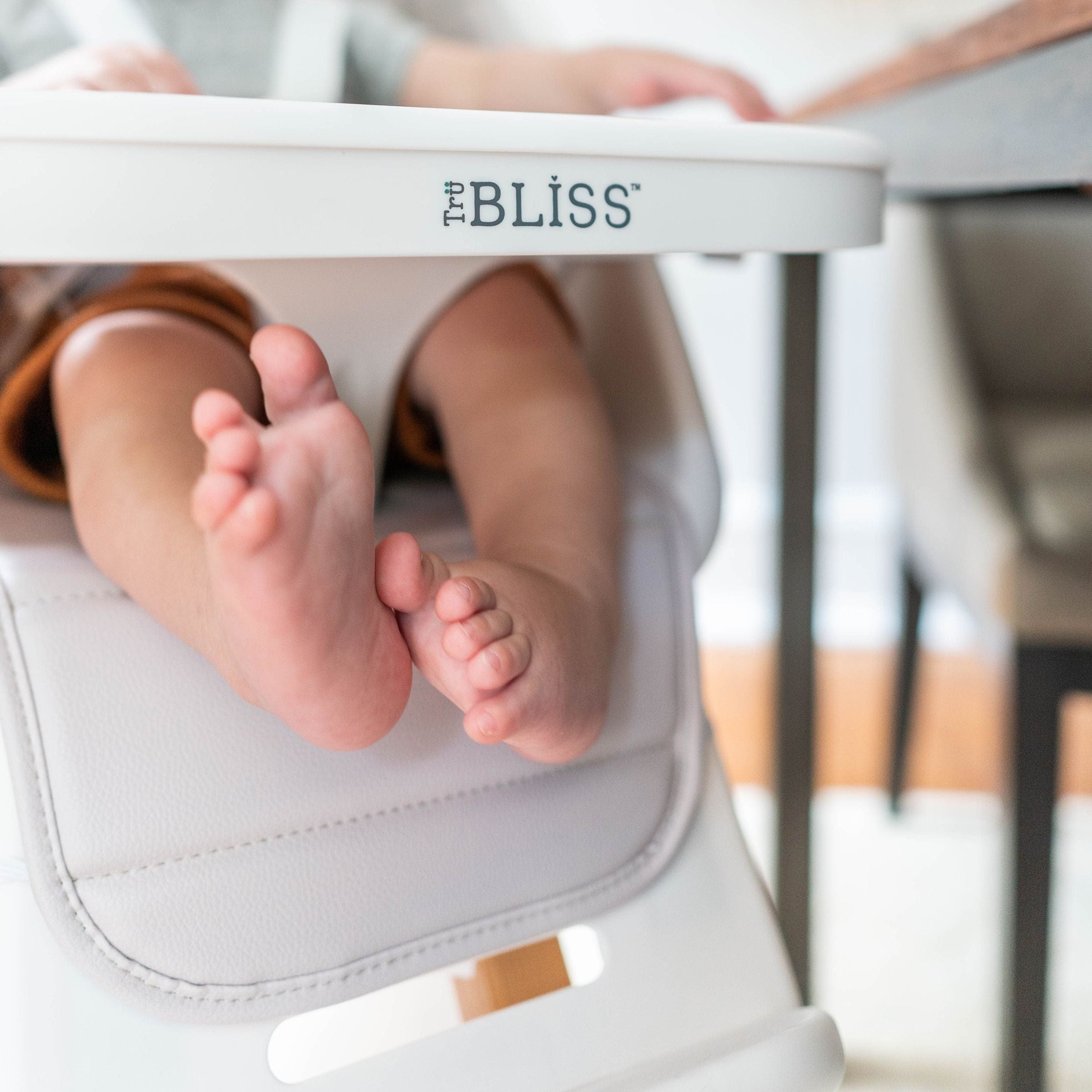 TruBliss 360° Rotating High Chair for Babies & Toddlers - Adjustable Height Convertible Baby Feeding Seat with Removable Tray - Perfect for Dining, Weaning & Playtime at Home