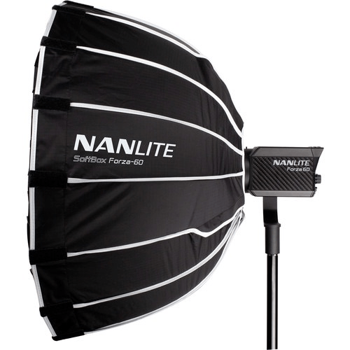 Nanlite Forza 60 LED Softbox Lighting Kit - Professional Studio Light for Photography & Videography - Perfect for YouTube, TikTok, Portrait and Product Shooting