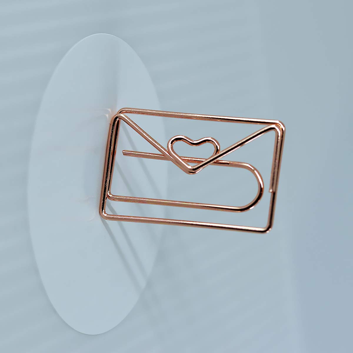 Envelope Shaped Small Paper Clips - 20pcs Cute Office & School Supplies for Bookmarking, Wedding Invitations, Valentine Decorations - Perfect for Planners, Notebooks & Party Decor