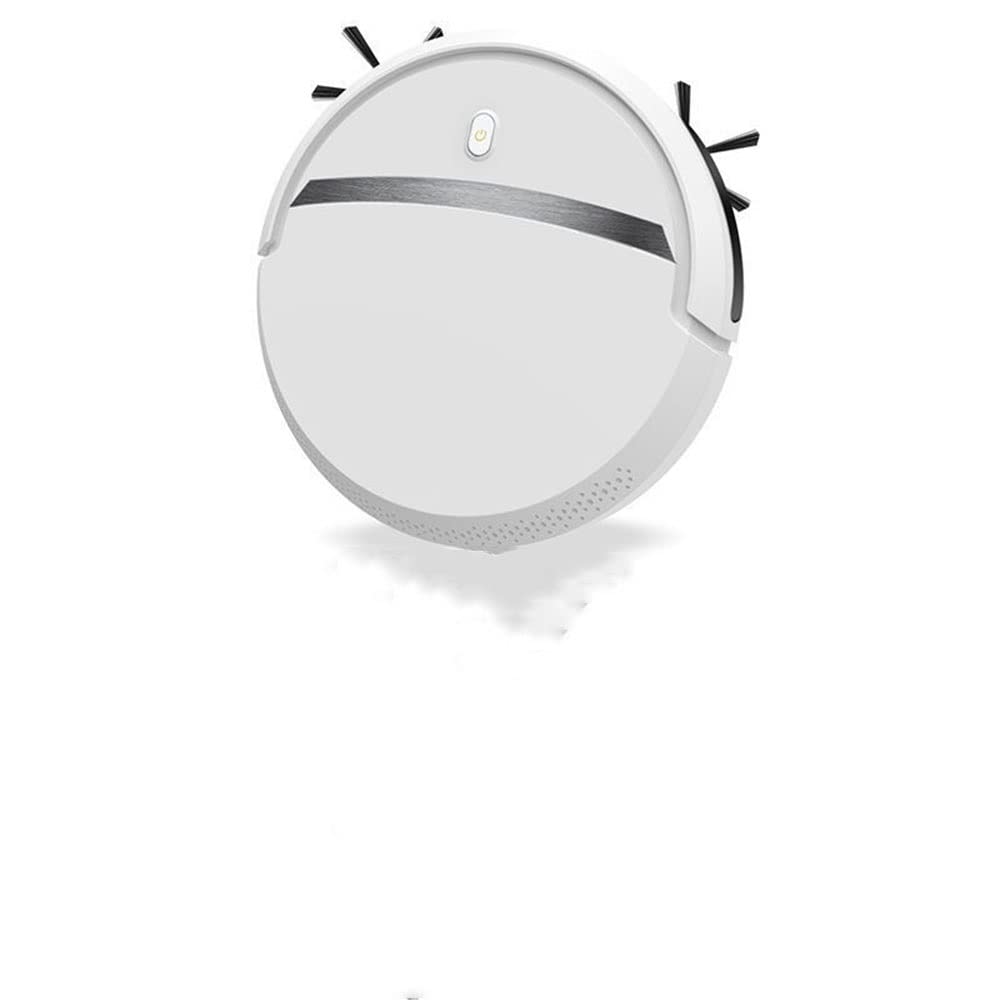 Smart Robot Vacuum and Mop Combo - Automatic Rechargeable Cleaning Robot for Hardwood Floors & Carpets - White (Perfect for Pet Hair, Daily Home Cleaning & Busy Households)