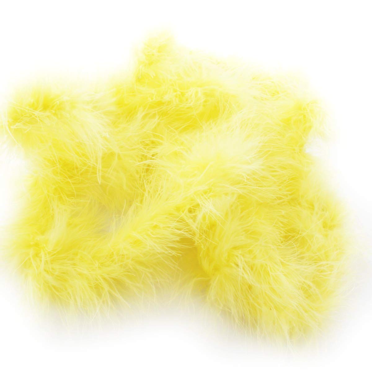 Skinny Marabou Feather Boa Scarf - 2 Yards Long Red Feather Boa for Women - Perfect for Costume Parties, Burlesque Shows & Photo Shoots