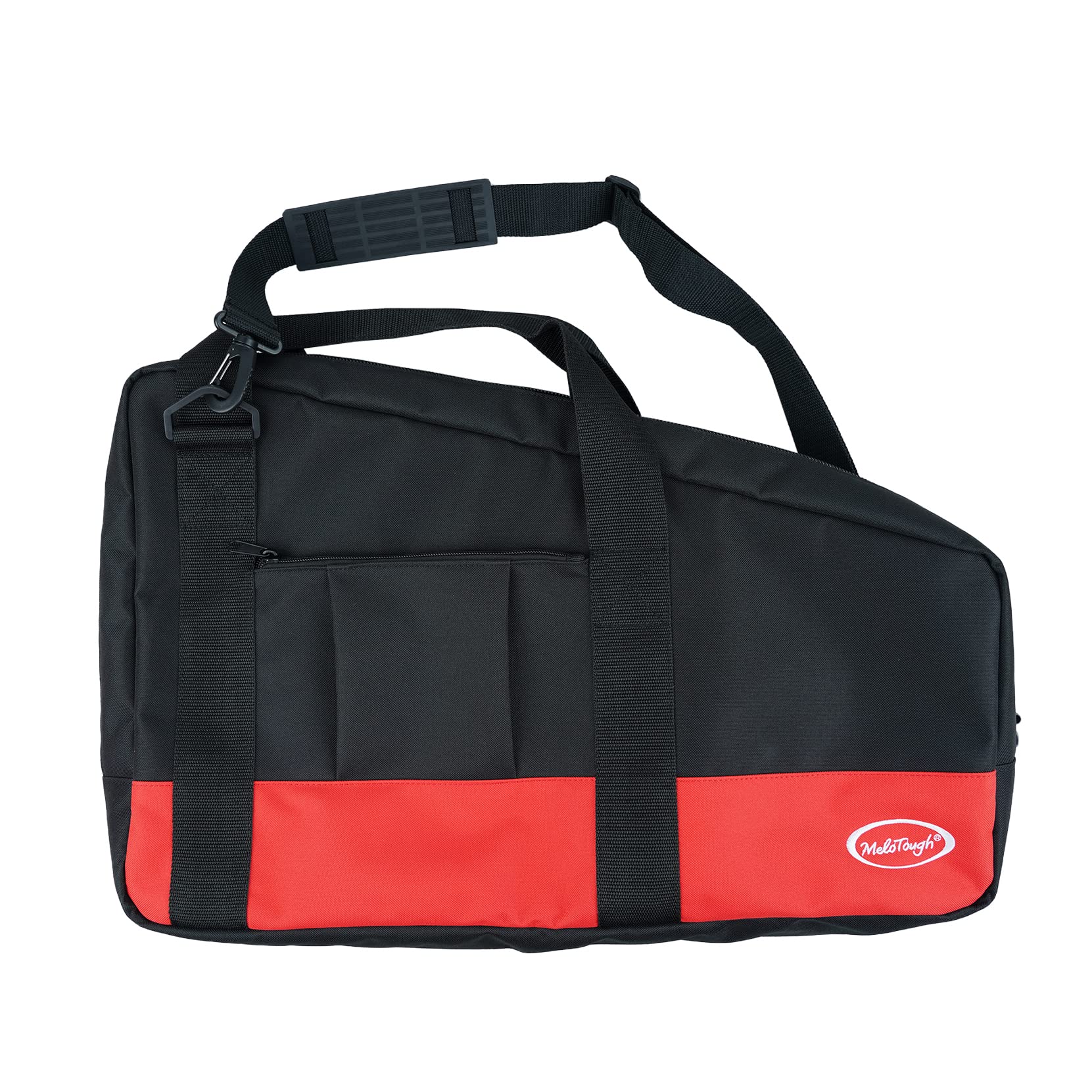 **Heavy Duty Framing Nail Gun Tool Bag with Extra Storage Pockets & Shoulder Strap - Fits Hitachi NR83A (Red) - Perfect for Carpenters, Contractors & DIY Projects**