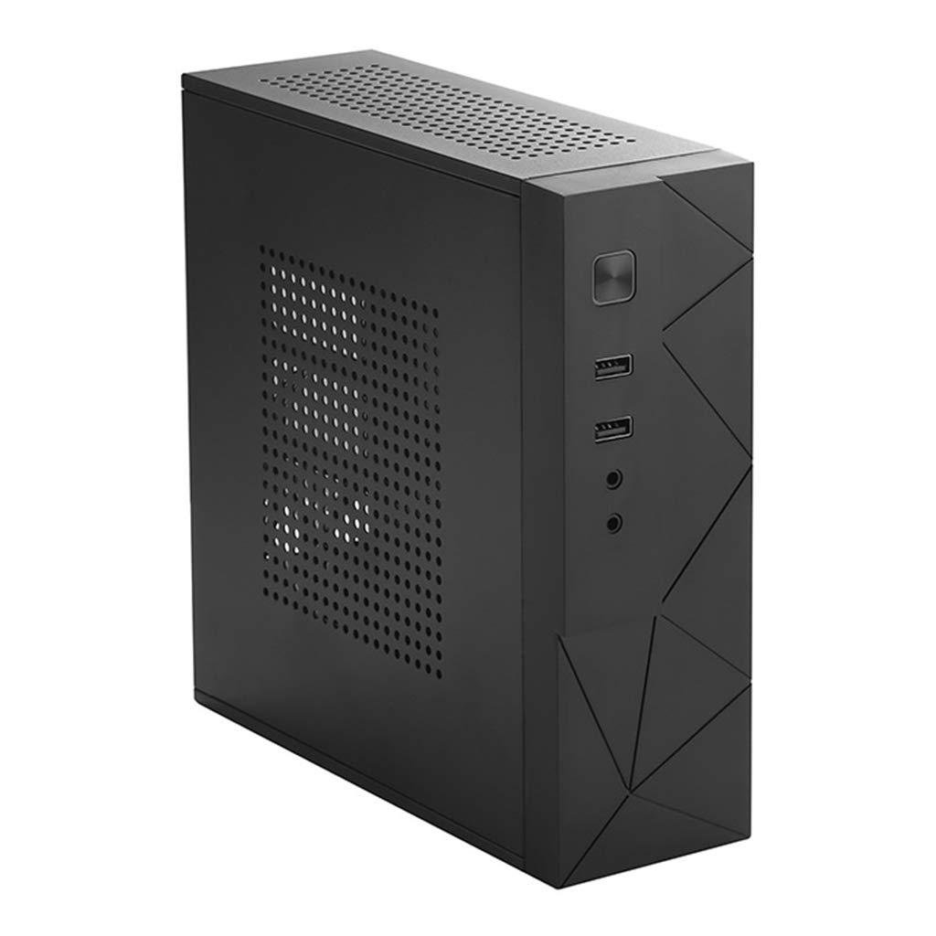 MARCBUSE Mini-ITX PC Case - Compact HTPC Computer Chassis for ITX Motherboard | Home Theater & Gaming PC Build | Small Form Factor Server Case for Living Room & Office Setup