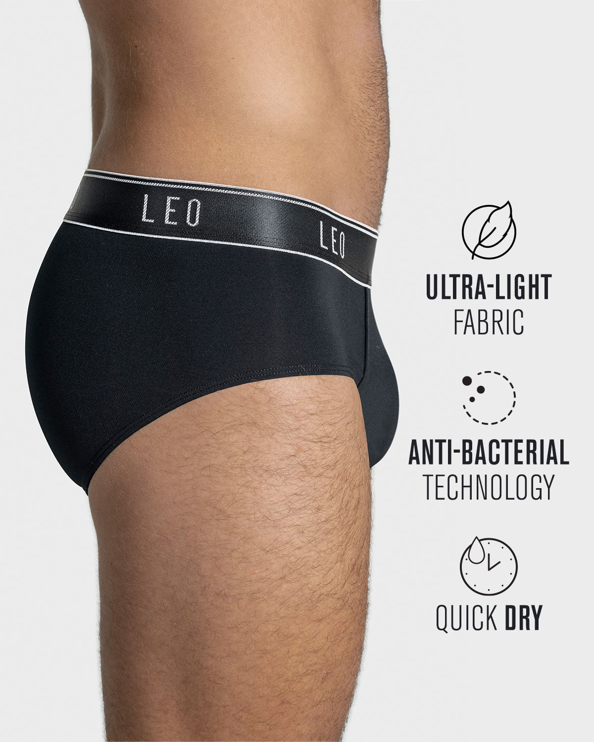Breathable Microfiber Men's Underwear with Ergonomic Pouch Support - Perfect for Gym, Travel & Everyday Comfort