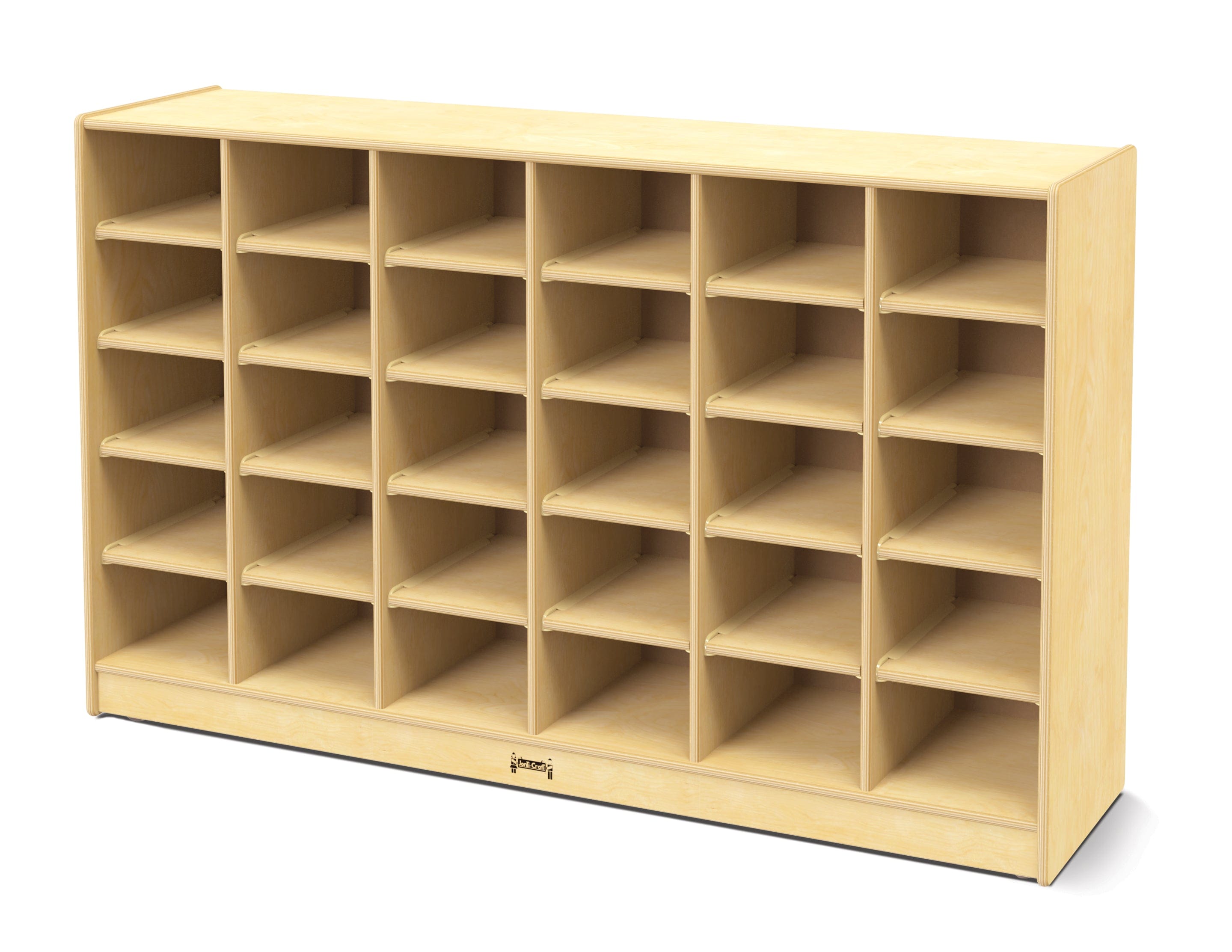 30 Cubbie Tray Mobile Storage Organizer with Clear, Colored or No Trays - Jonti Craft® for Classroom, Playroom & Home Organization