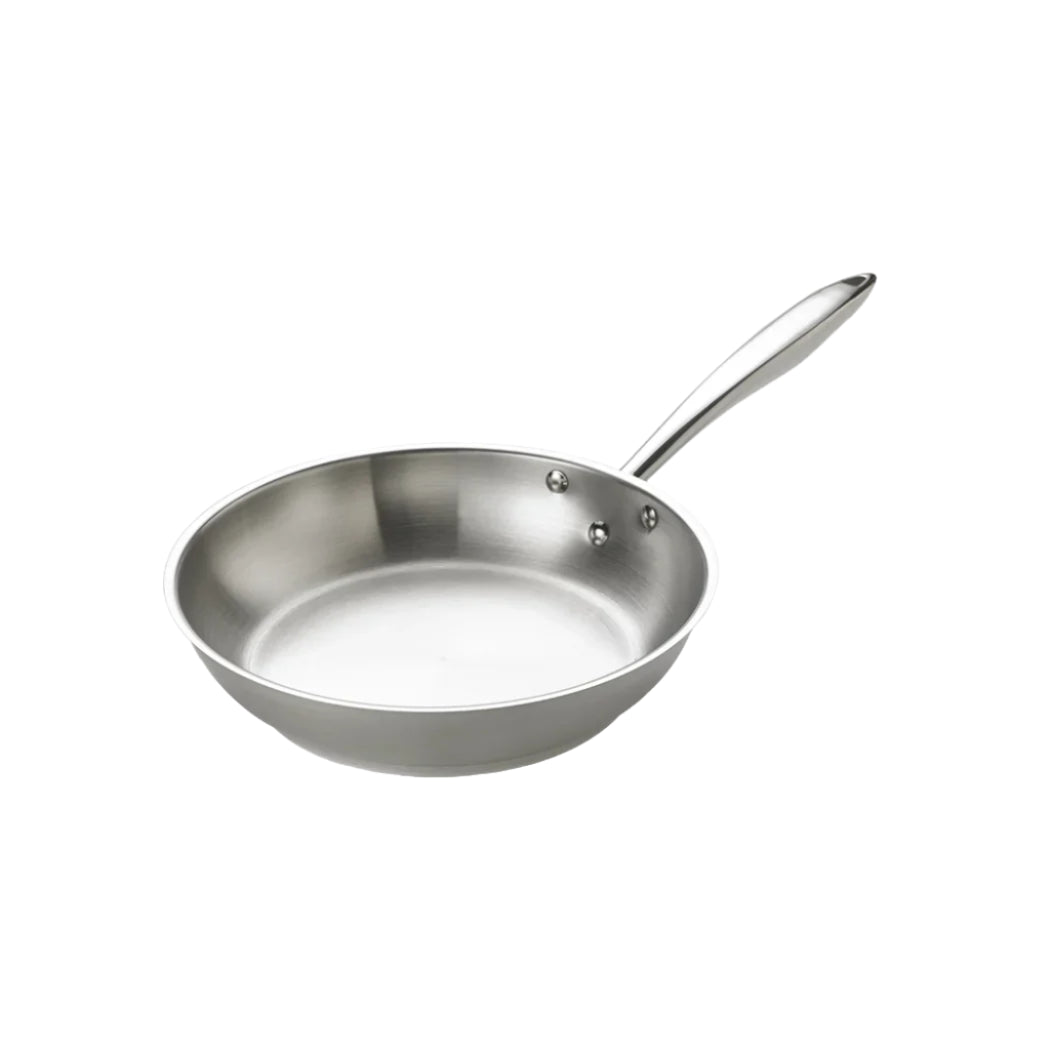 Thermalloy 8 Stainless Steel Fry Pan - 12 Inch Nonstick Skillet with Stay-Cool Handle - Professional Cookware for Searing, Sauteing & Frying - Perfect for Gas, Electric & Induction Stovetops - Ideal for Home Chefs & Restaurant Use