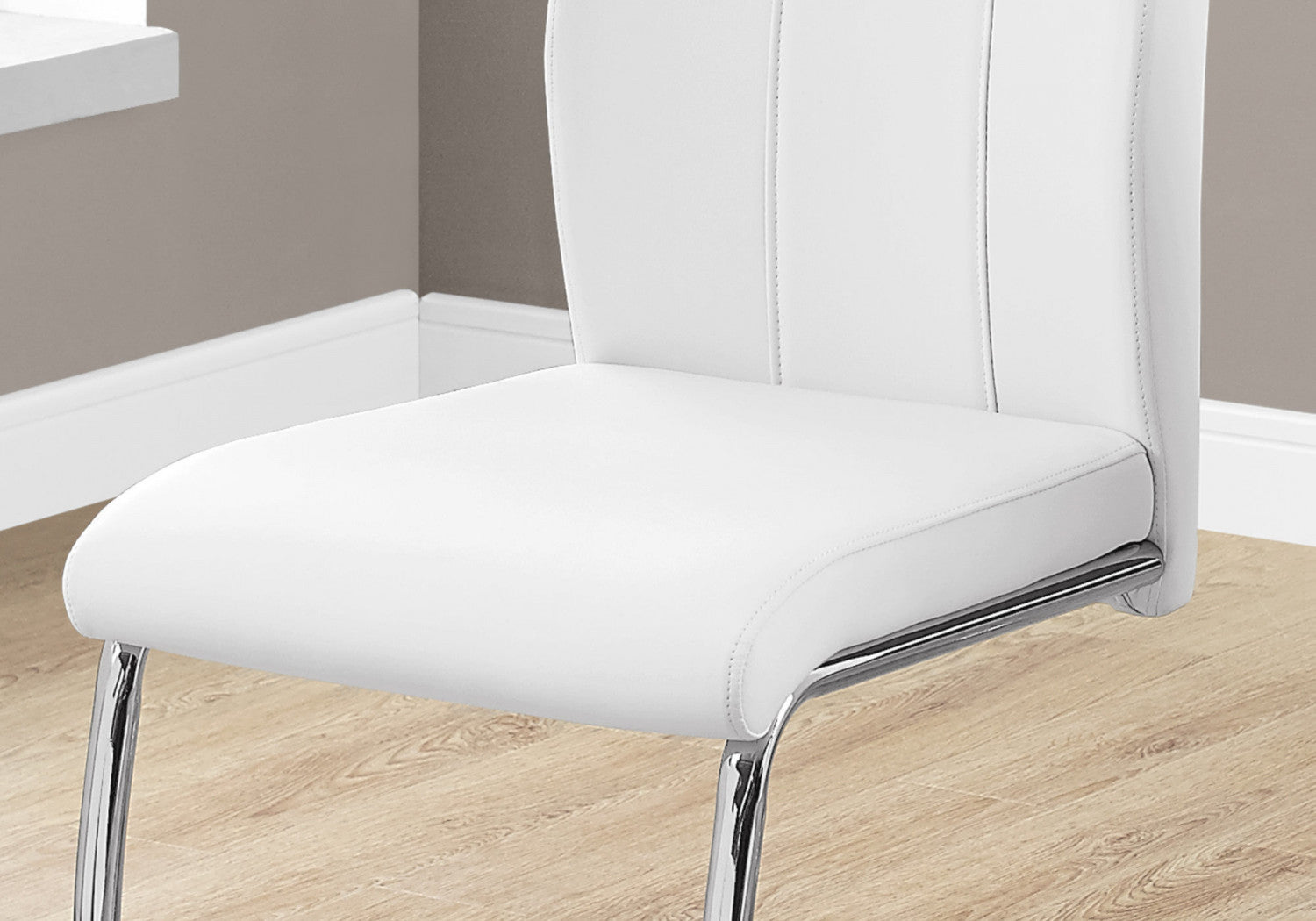 Cabot Dining Chair Set of 2 - Modern White Wooden Kitchen Chairs for Dining Room, Breakfast Nook & Small Spaces - Comfortable & Stylish Seating Solution