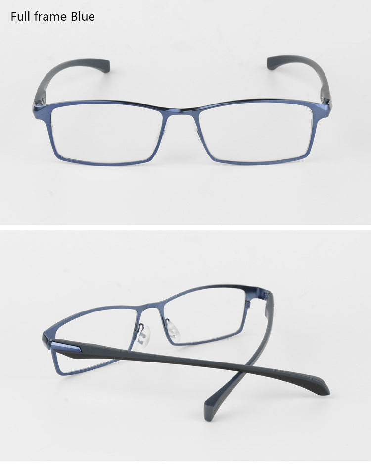 Bclear Men's Titanium Alloy Eyeglasses - Lightweight Flexible Frames with IP Electroplating, Full Rim & Half Rim Options for Work, Reading & Daily Wear