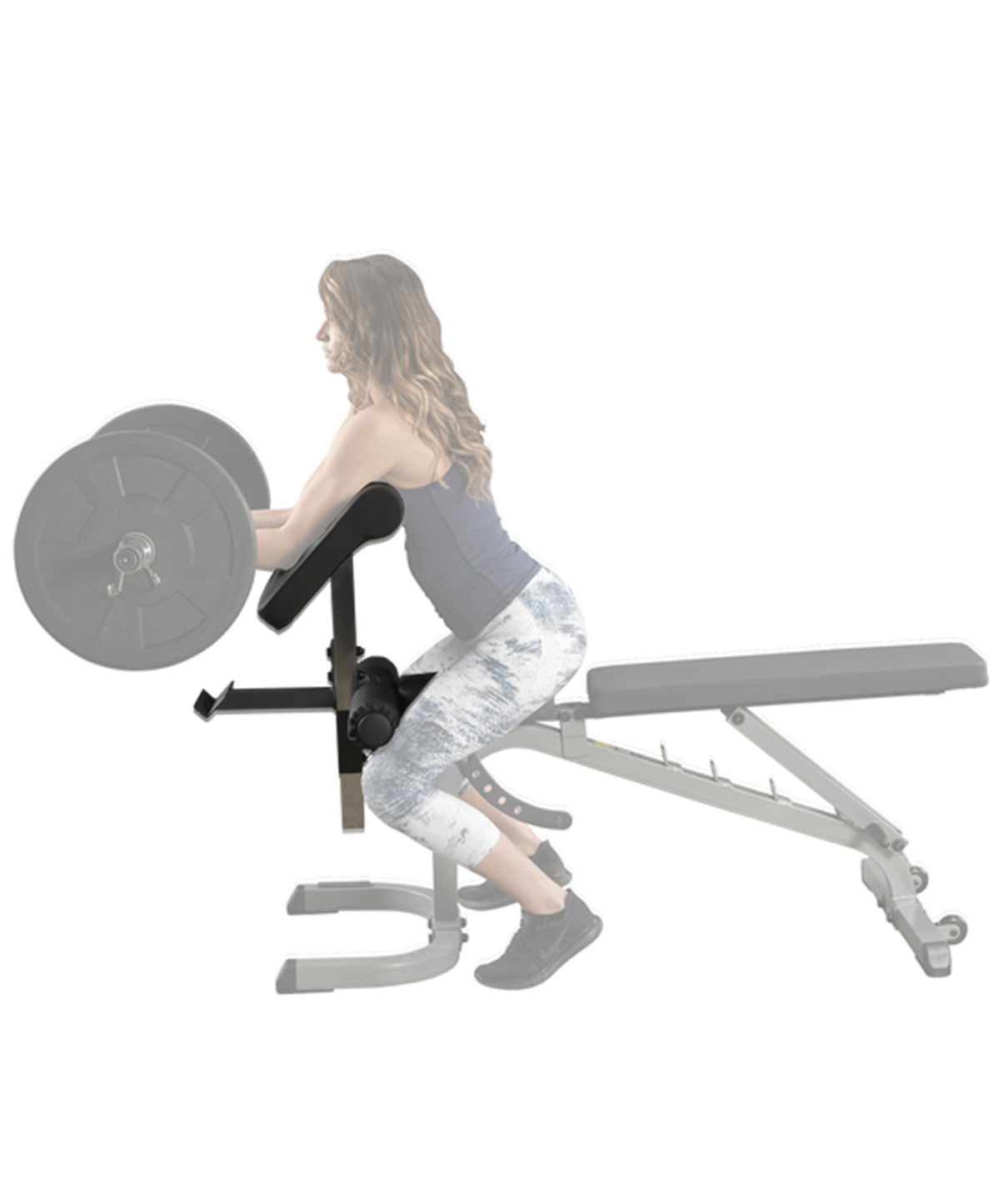 Preacher Curl Attachment for Cable Machine - Heavy Duty Gym Equipment for Biceps & Arm Workouts - Perfect for Home & Commercial Gyms