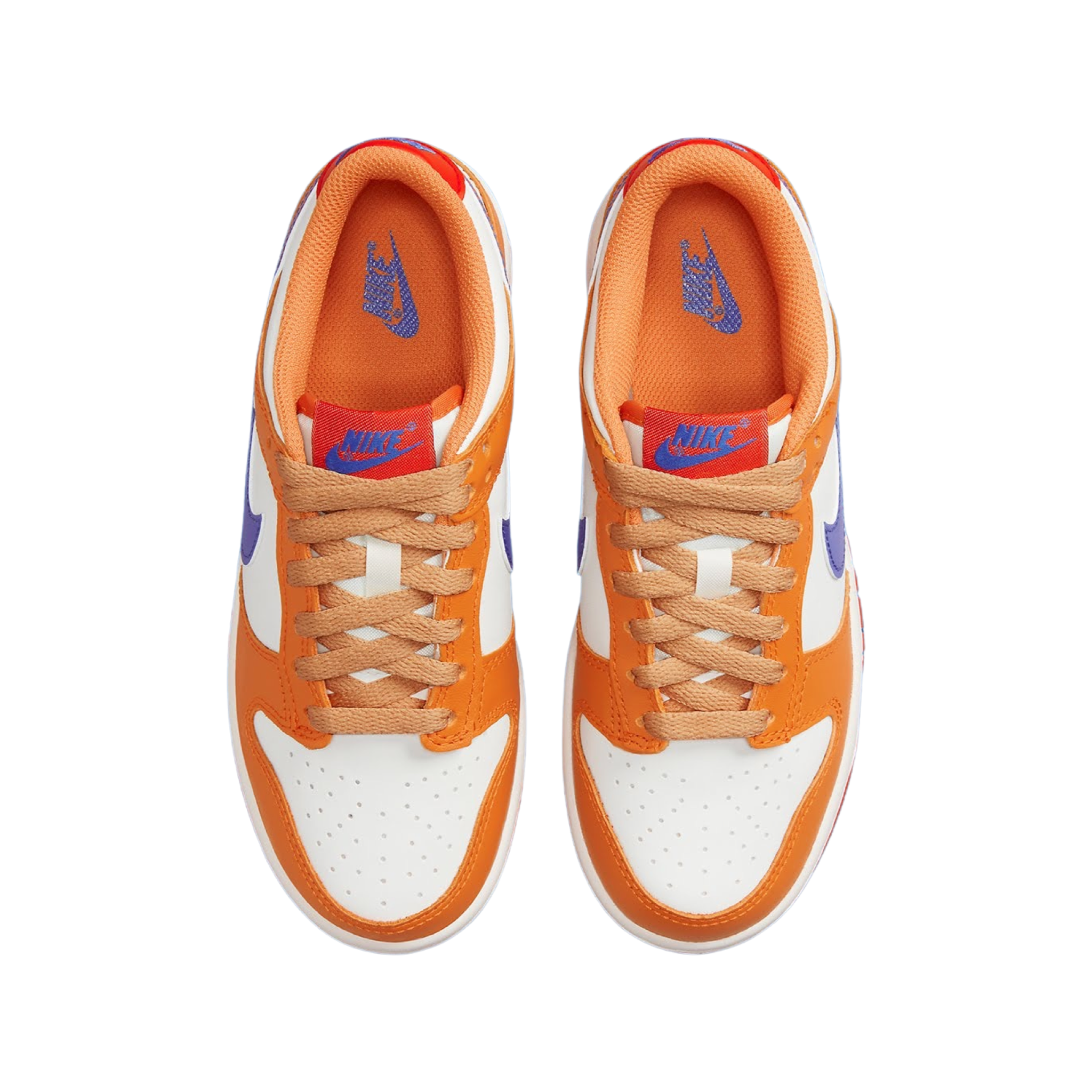 Nike Dunk Low GS Sneakers for Girls - Sail/Game Royal/University Red Colorway - Perfect for School, Sports & Casual Wear