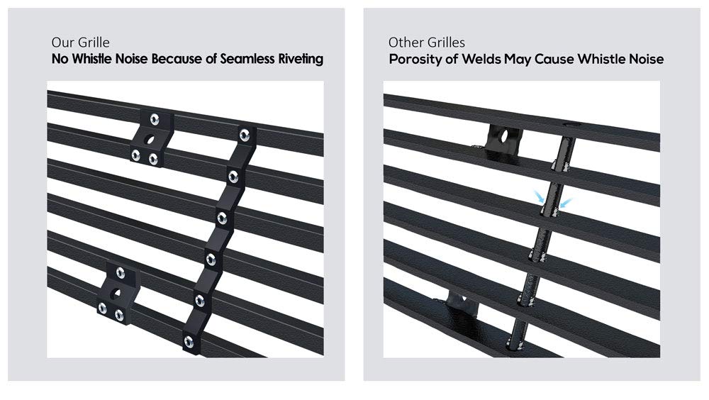 APS Compatible with Nissan Altima 2005-2006 All Models - Stainless Steel Black Billet Front Grille Insert (Part# N85411H) - Upgrade Your Car's Style & Protection for Daily Driving & Car Shows