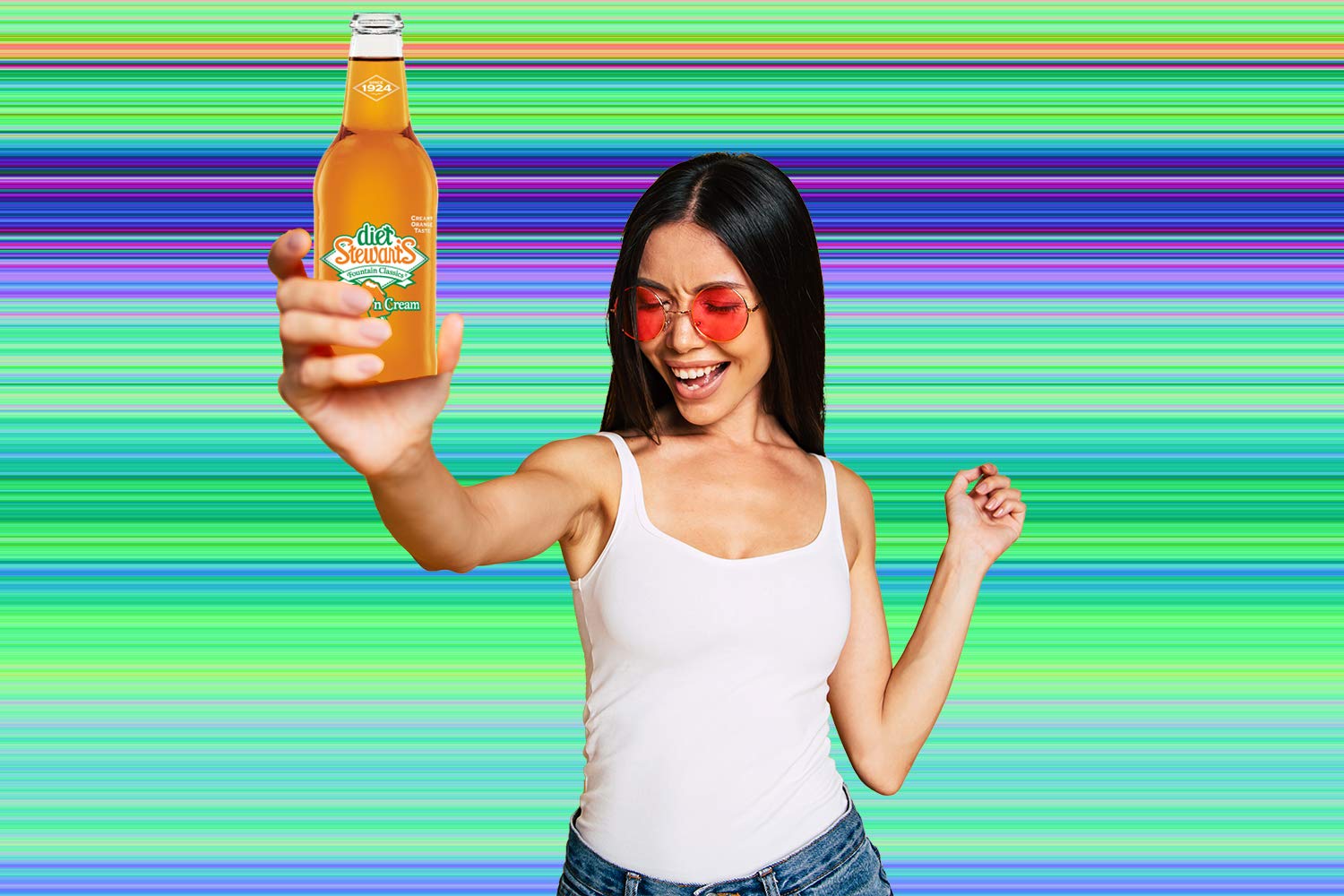 Diet Stewart's Orange 'n Cream Soda - 12 fl oz Glass Bottles (24 Pack) | Refreshing Citrus Cream Soda for Parties, BBQs & Summer Gatherings