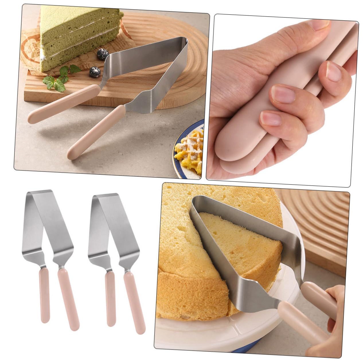 Triangle Cake Transfer Separator - Stainless Steel Cake Divider Tool for Perfect Slices | Ideal for Birthday Parties, Weddings & Baking Enthusiasts